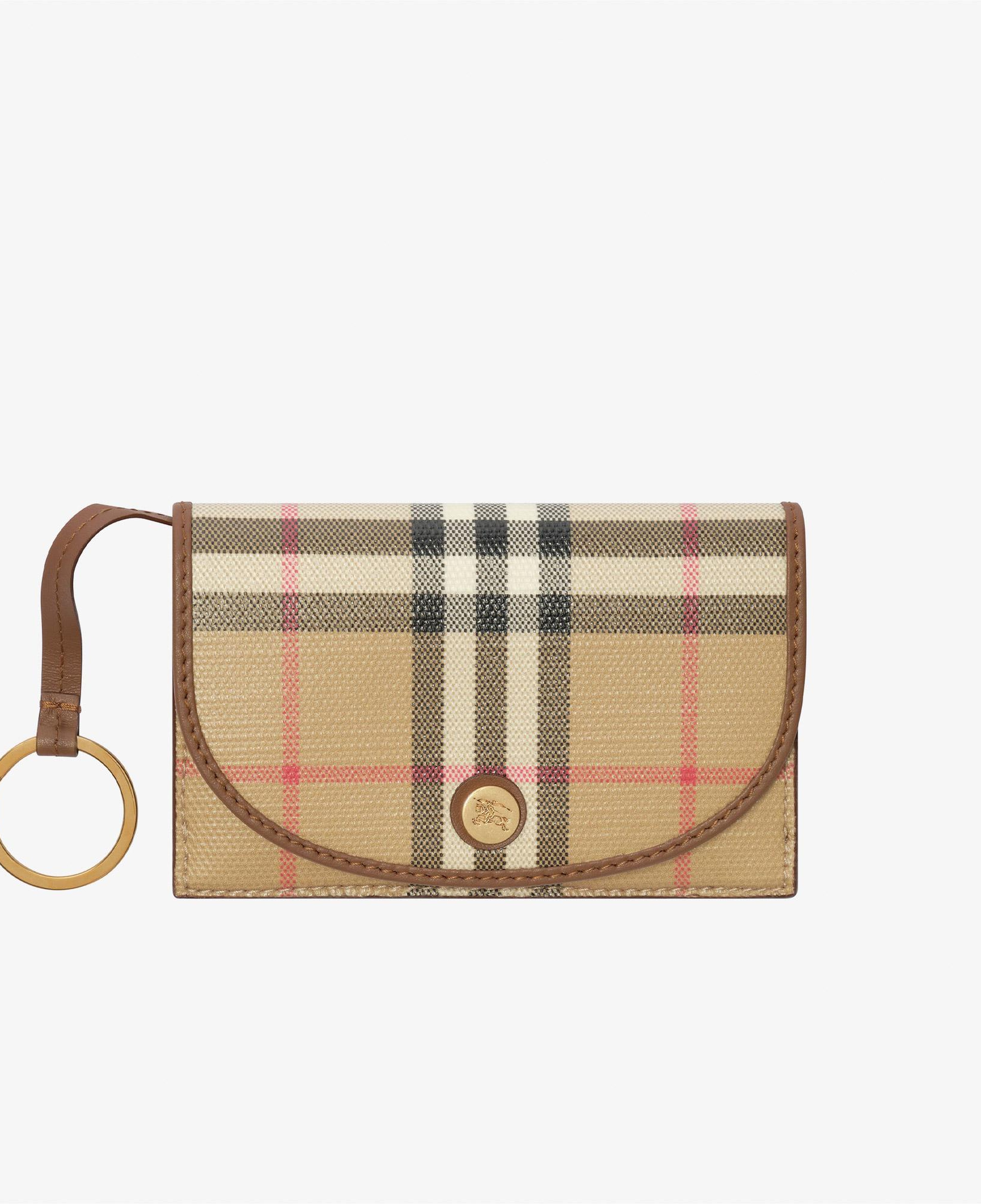 Burberry Flap With Keyring Kadın Bej Kartlık