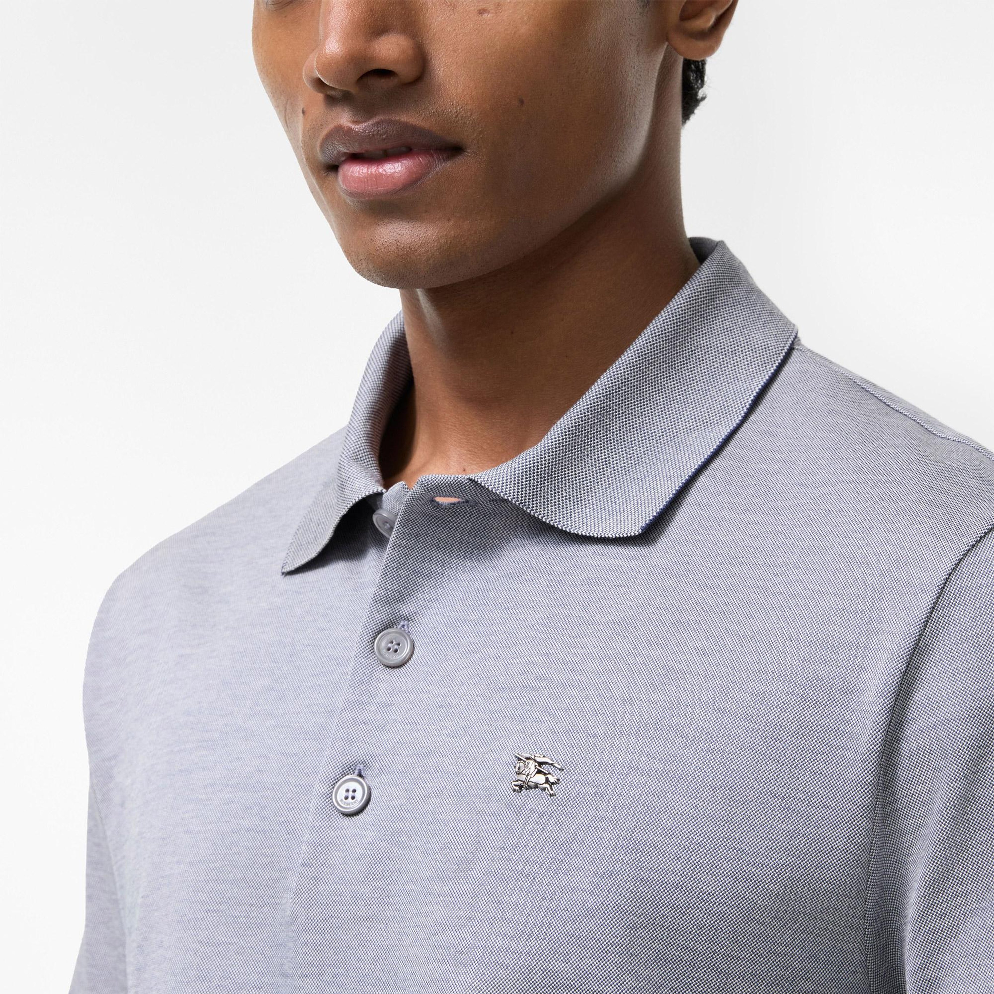Burberry Evan Med Erkek Gri Polo