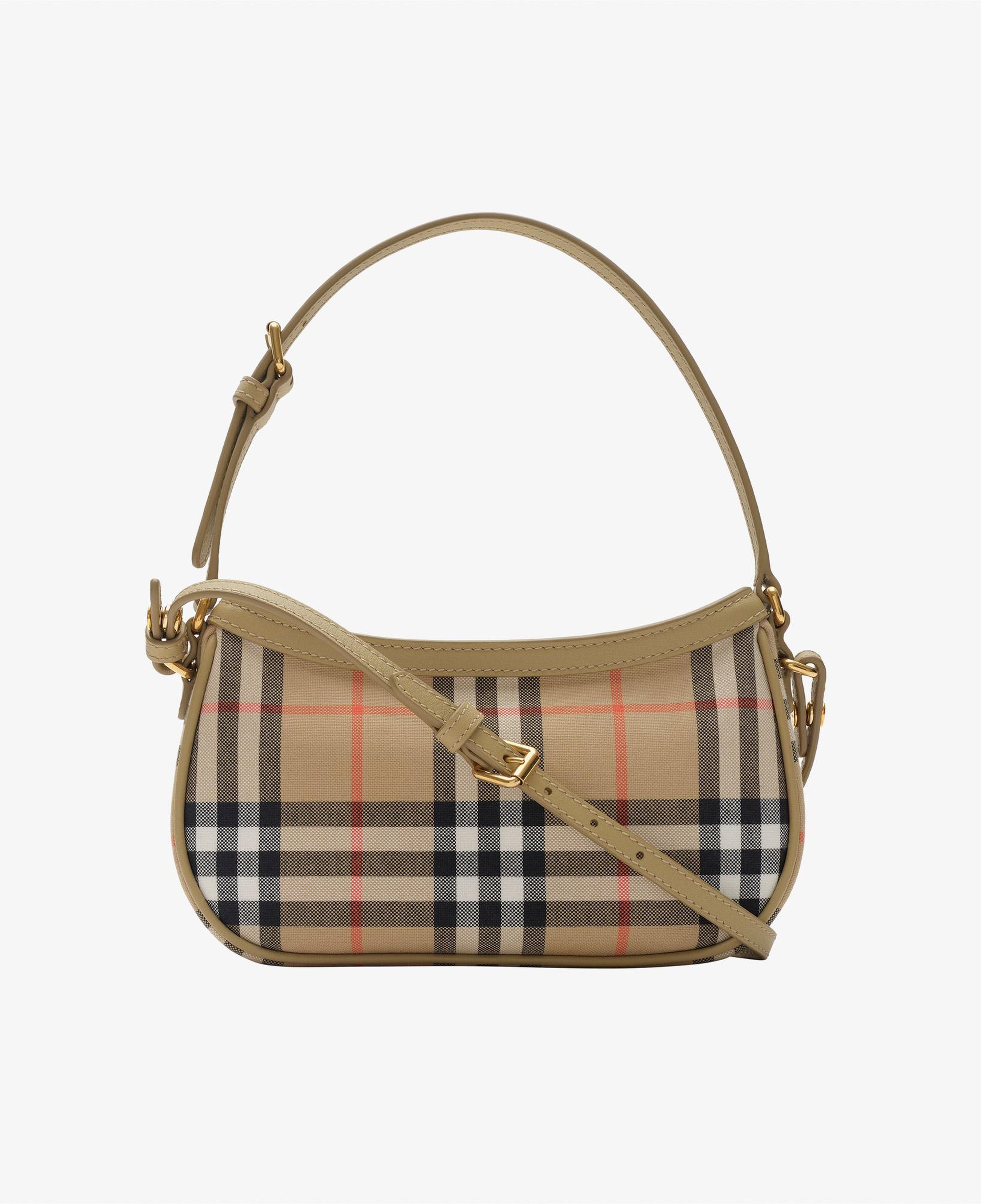 Burberry Check Eugenie Pouch Çocuk Bej Omuz Çantası