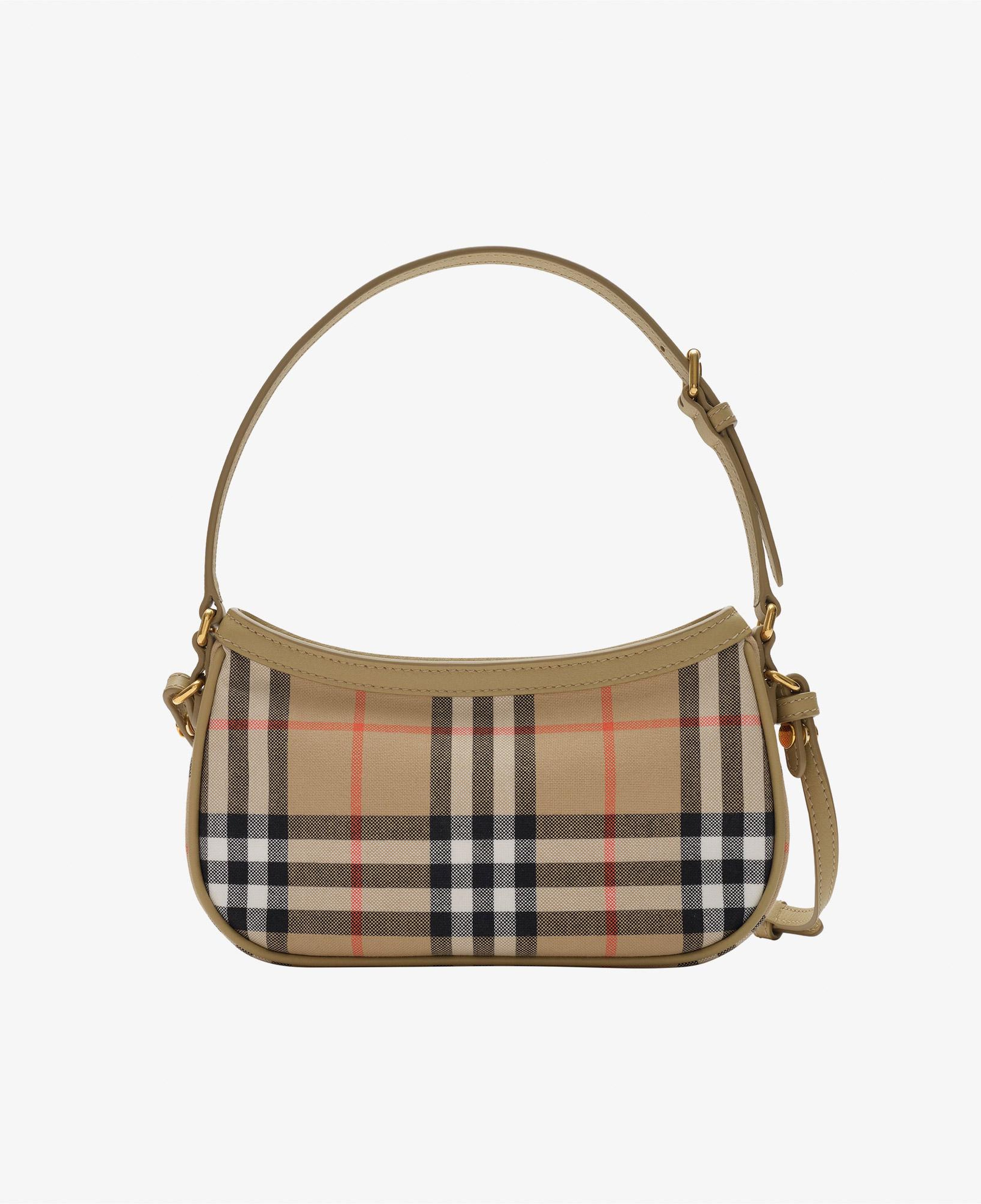Burberry Check Eugenie Pouch Çocuk Bej Omuz Çantası