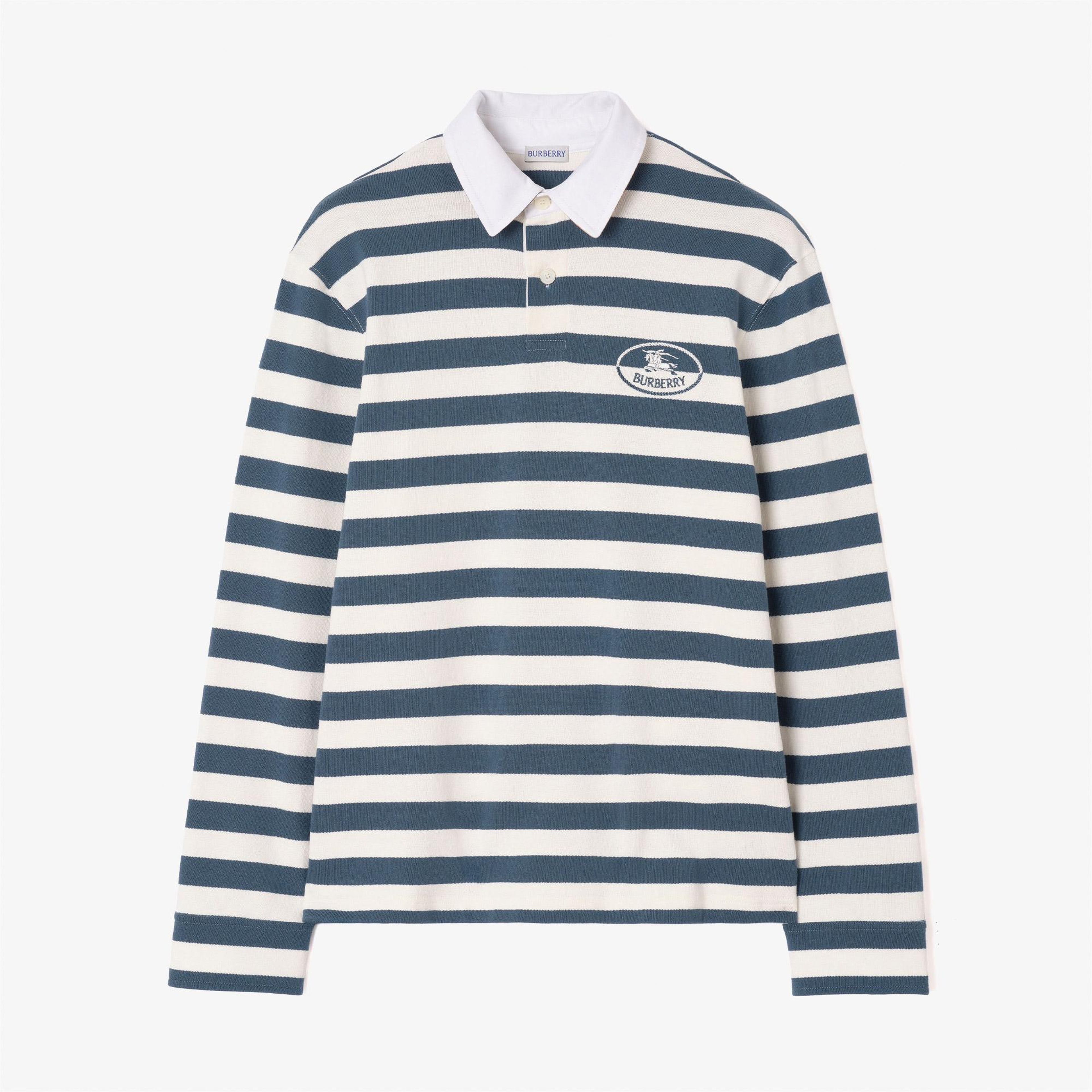 Burberry Rugby Polo Erkek Mavi Polo
