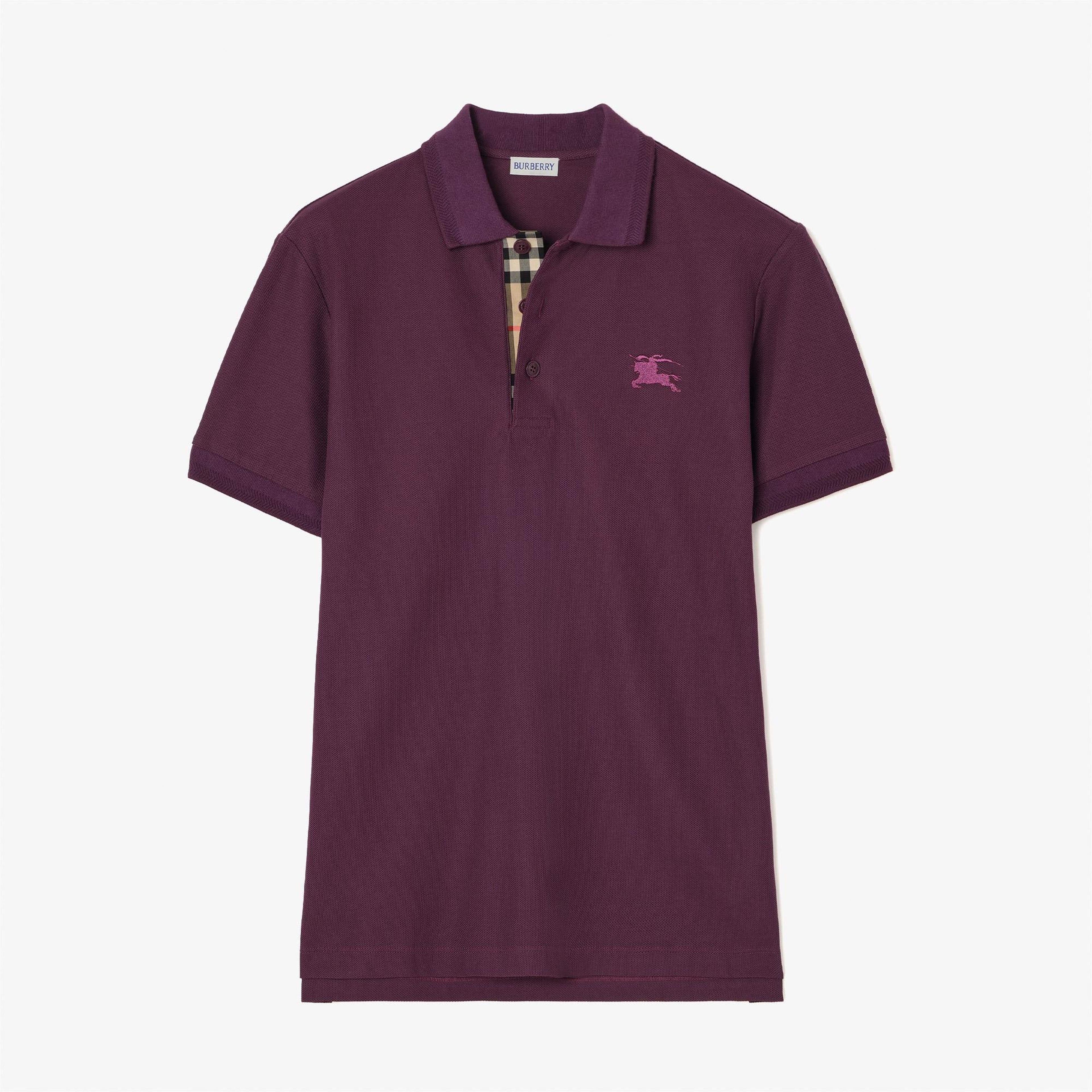 Burberry Eddie Ekd Erkek Mor Polo