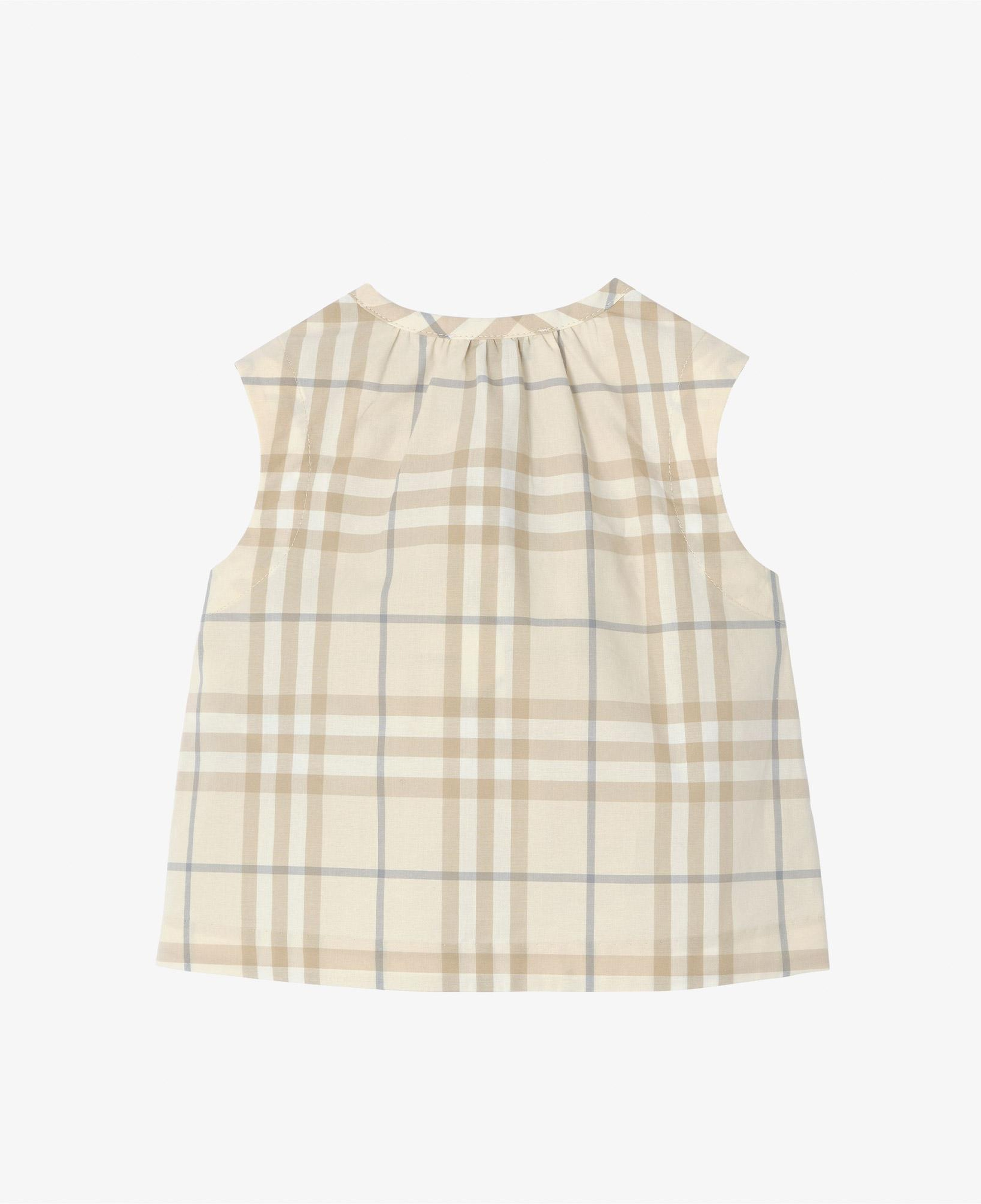 Burberry Check Hailey Çocuk Krem Gömlek
