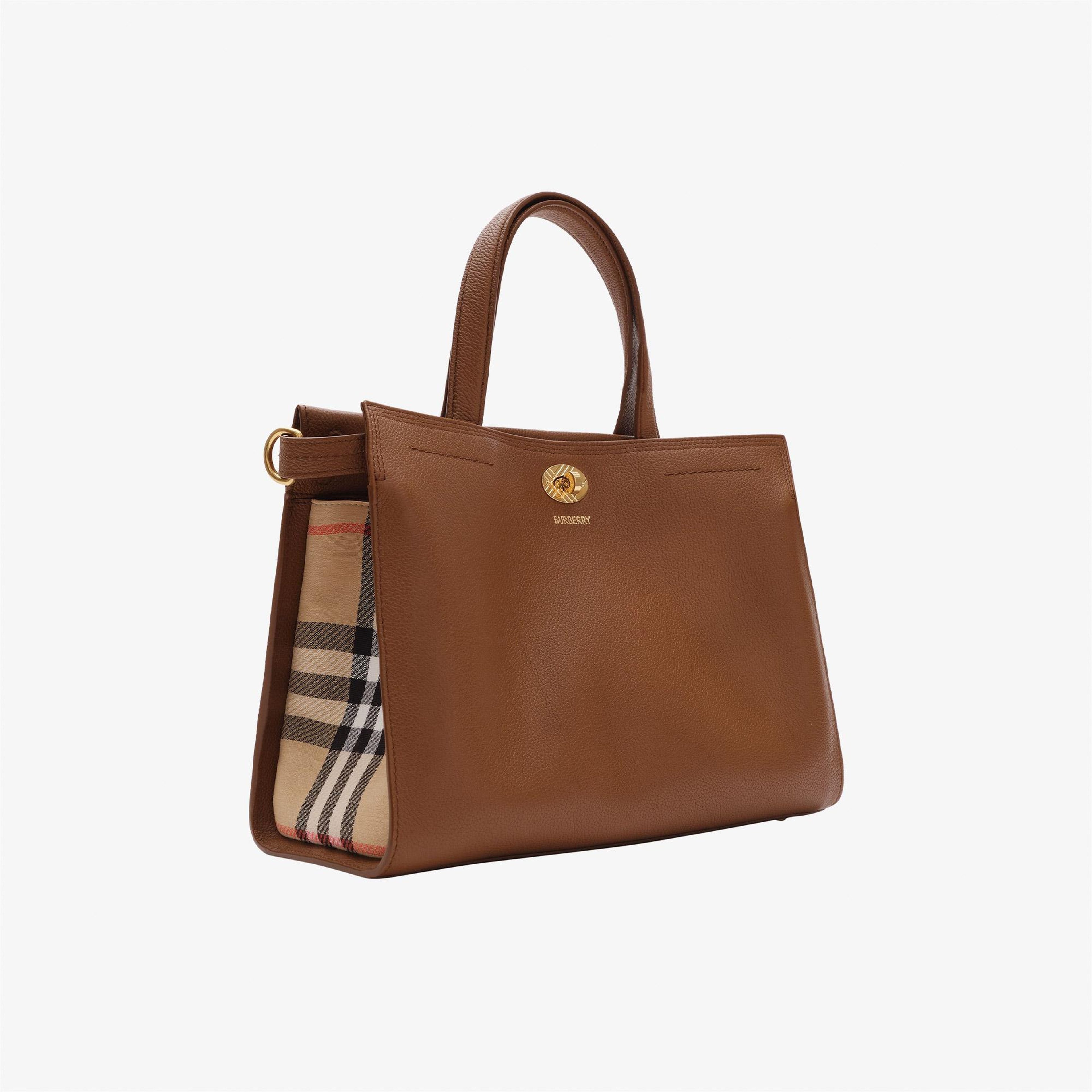 Burberry Cotswolds Check Kadın Kahverengi Omuz Çantası