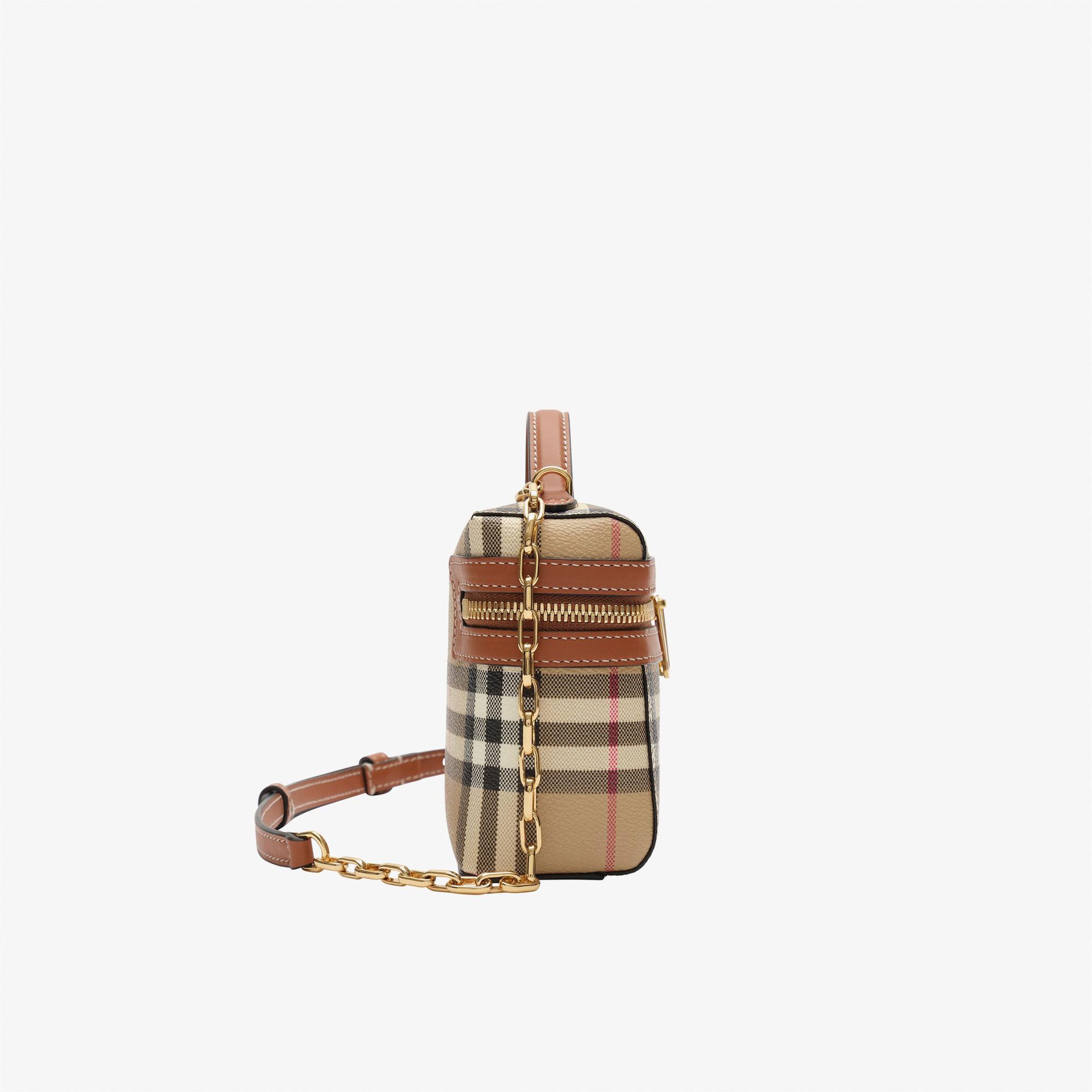 Burberry Vanity Kadın Bej Omuz Çantası