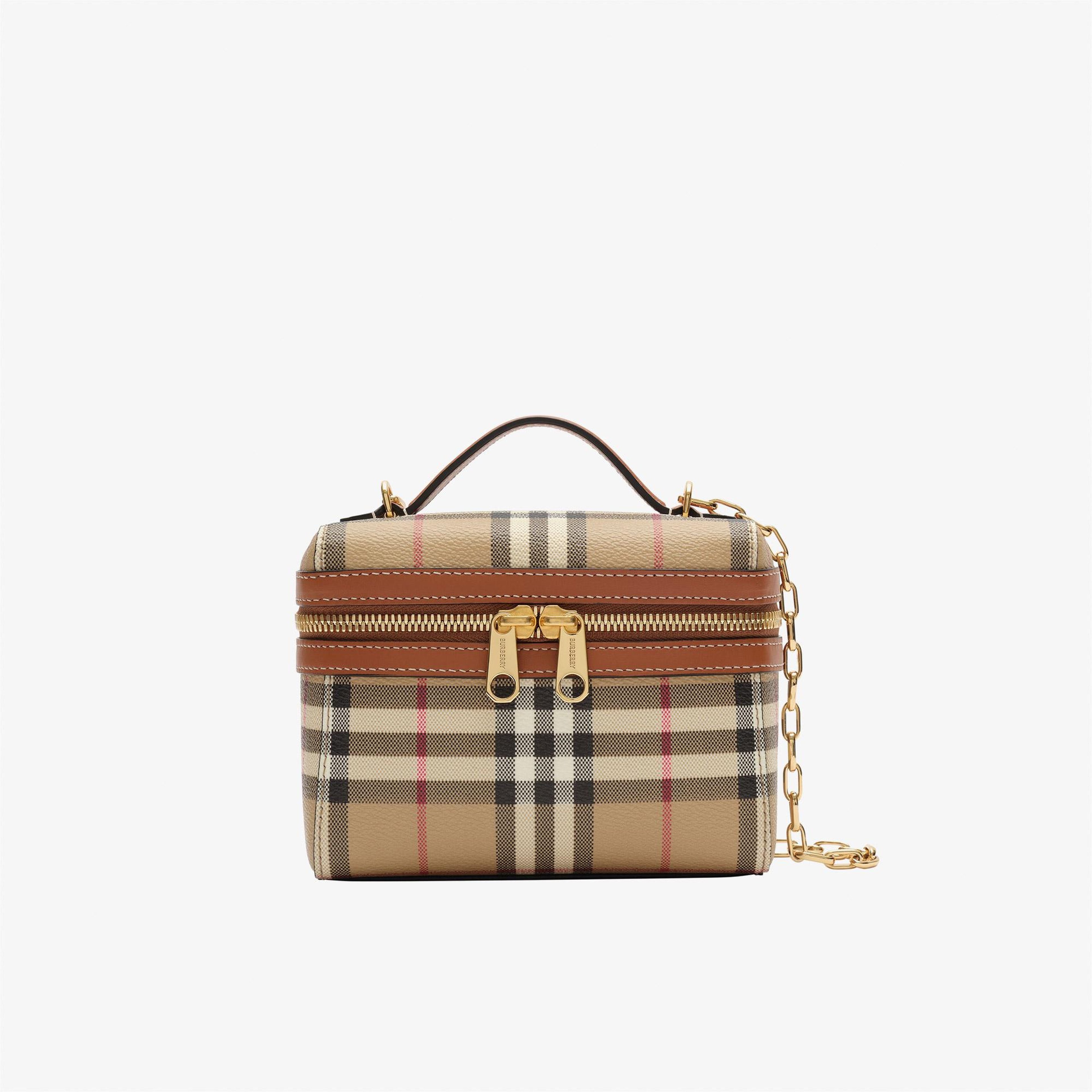 Burberry Vanity Kadın Bej Omuz Çantası