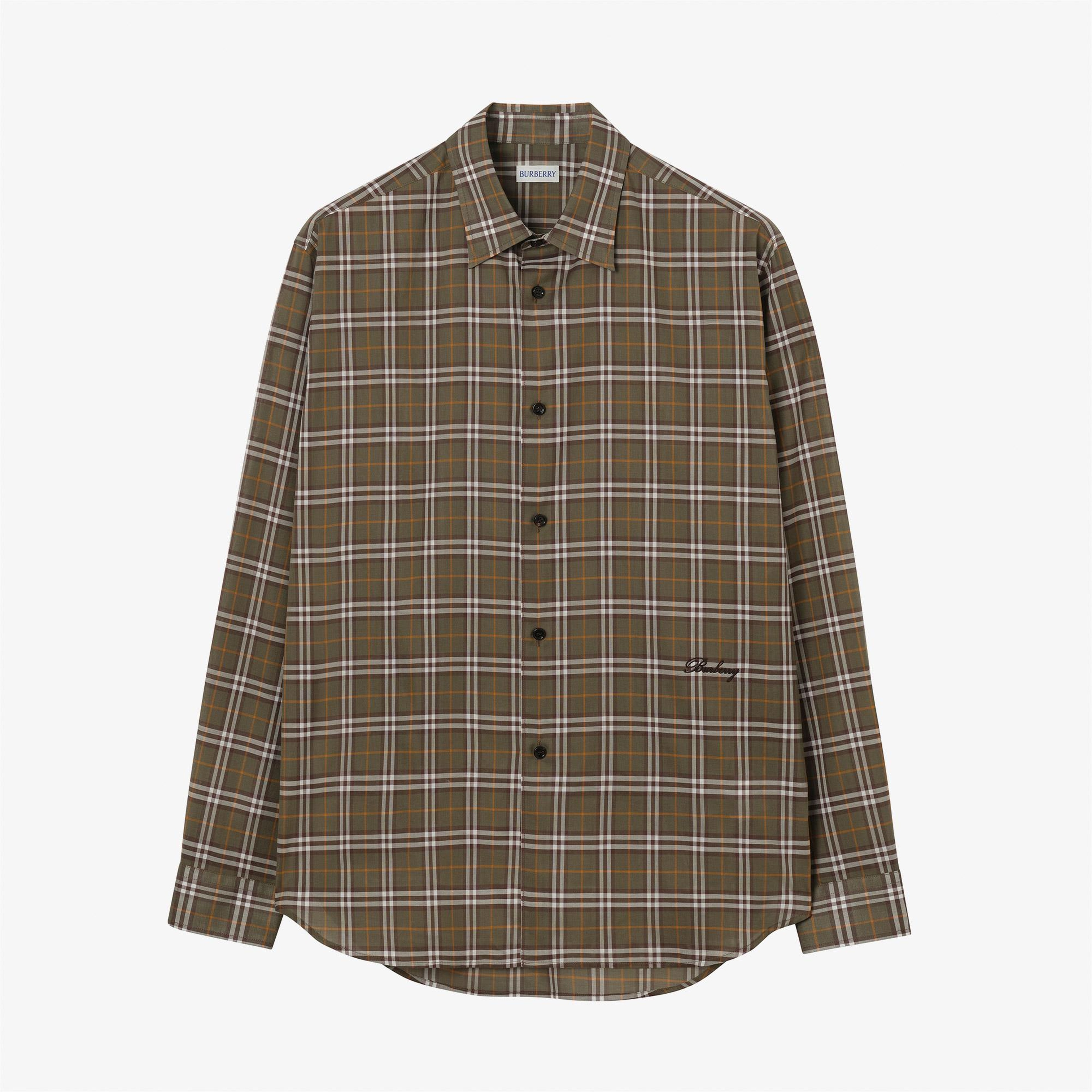 Burberry Radmar Check Erkek Kahverengi Gömlek