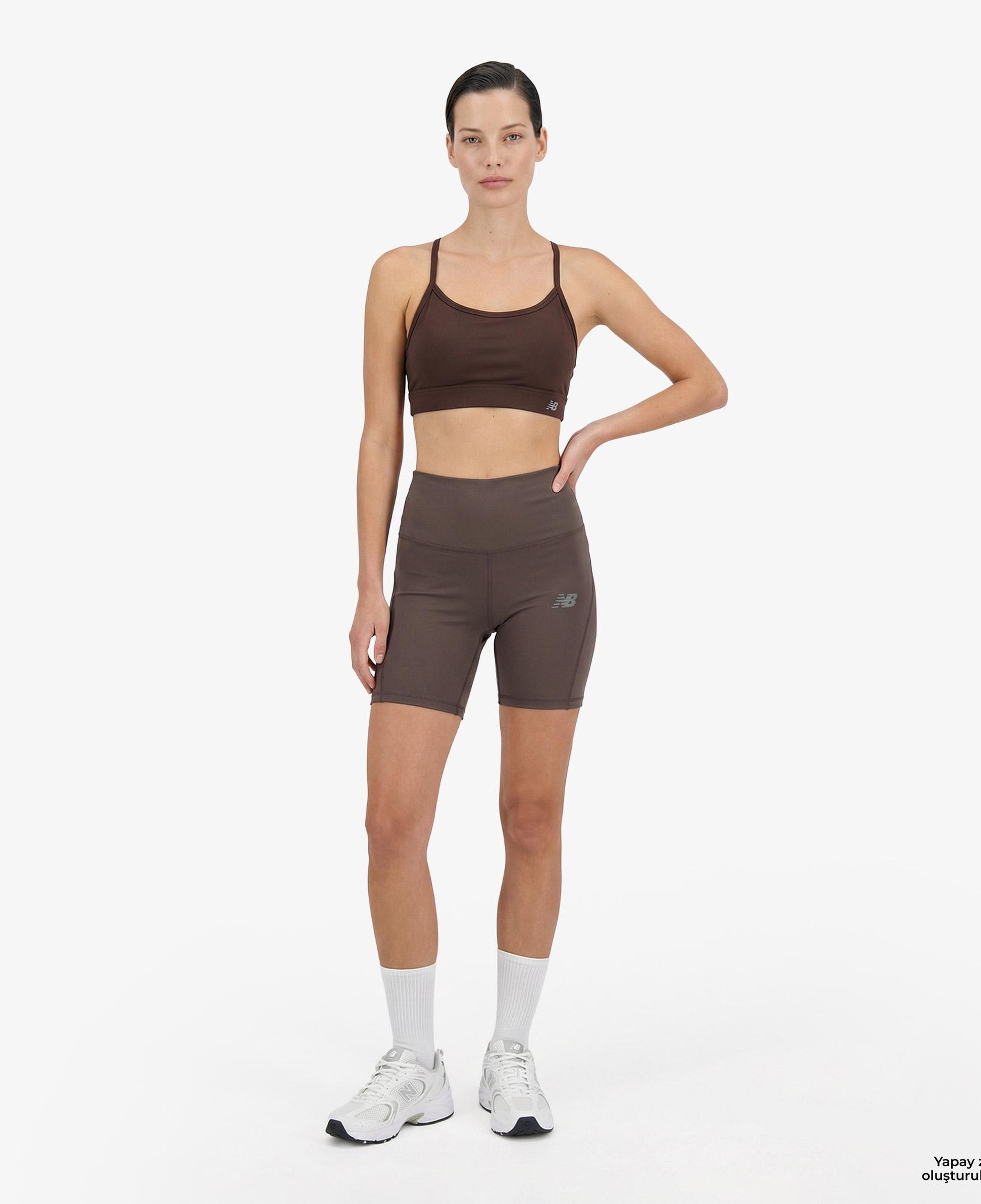 New Balance Essential Yoga Bra Kadın Kahverengi Bra