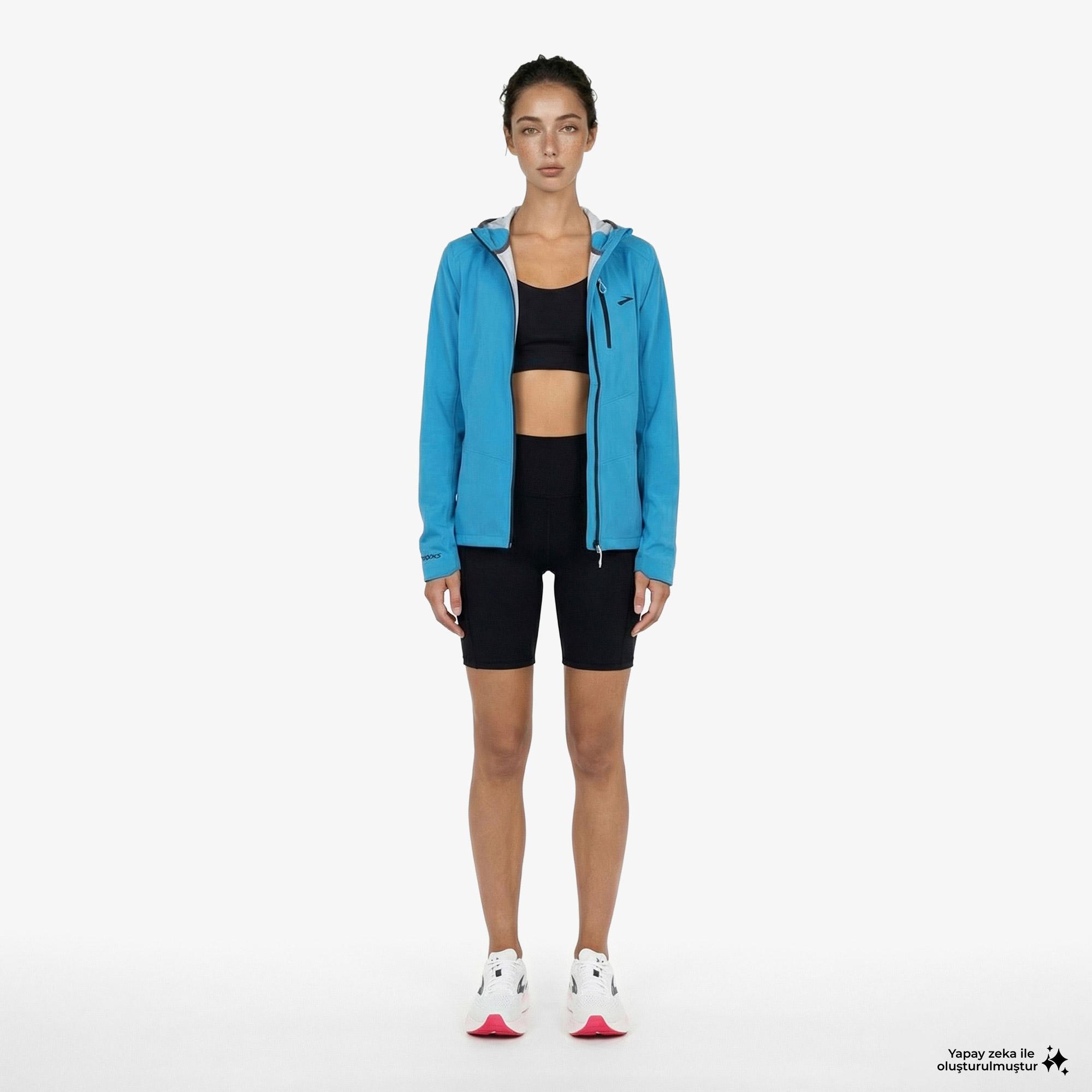 Brooks High Point Waterproof 2 Kadın Mavi Ceket