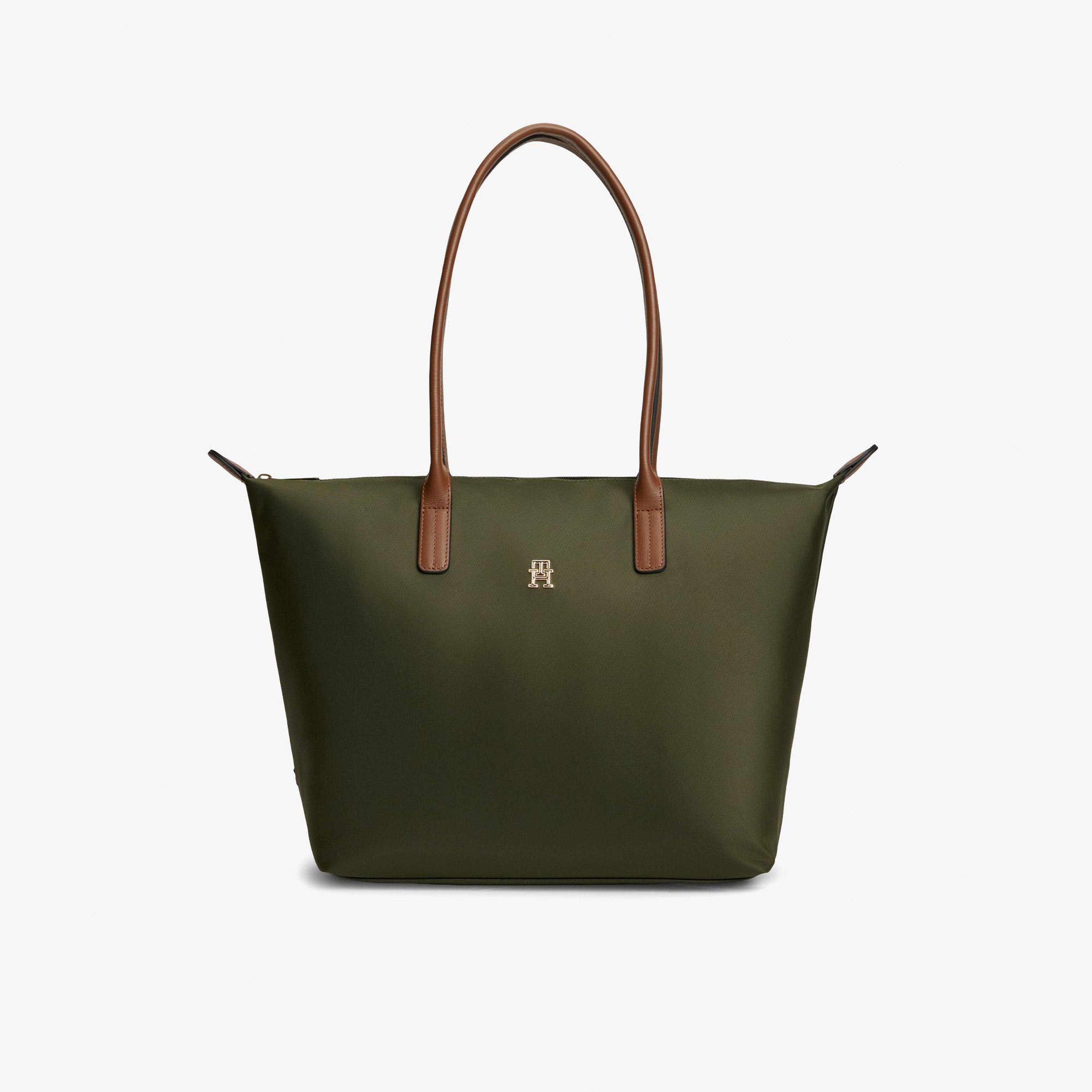 Tommy Hilfiger Popette Tote Kadın Yeşil El Çantası