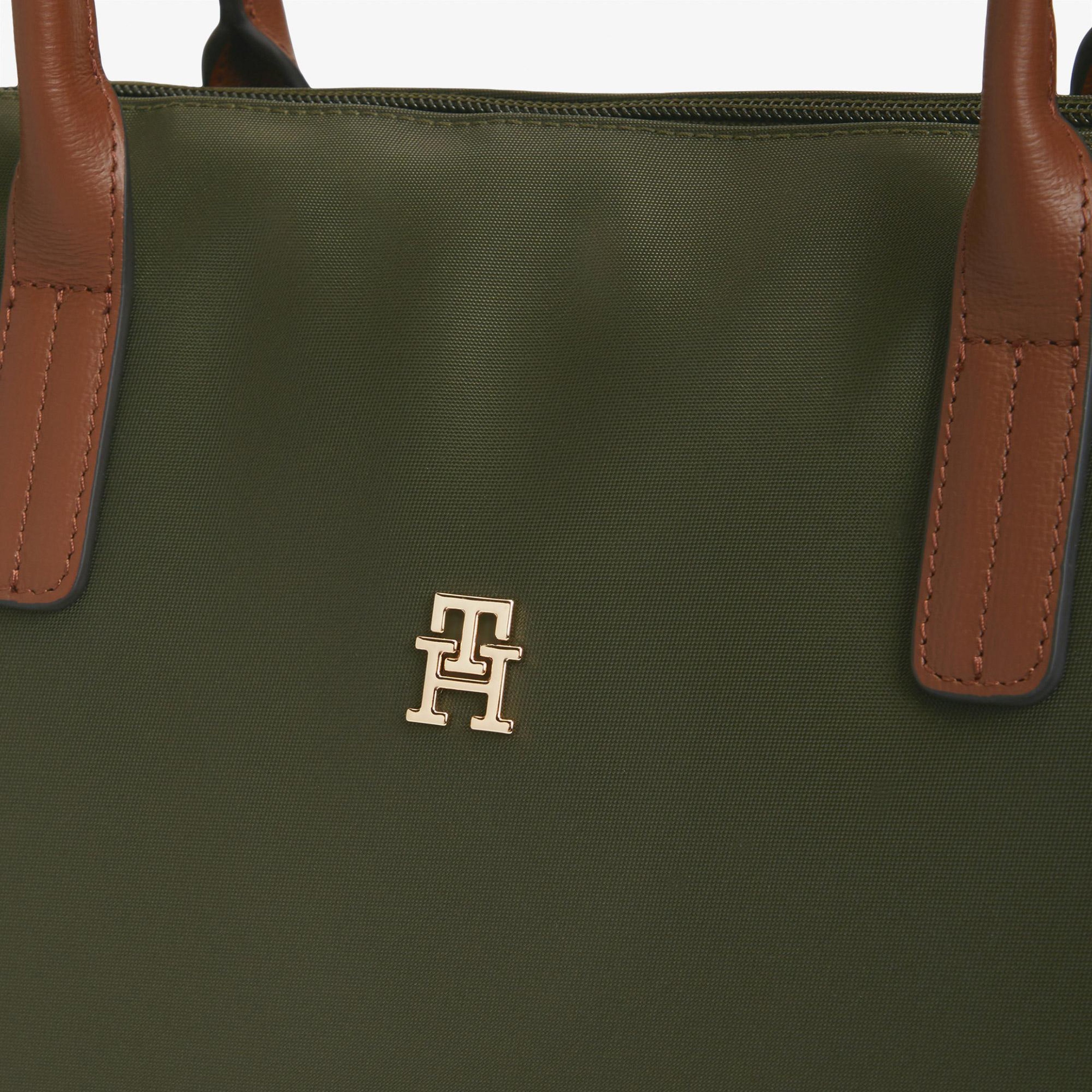 Tommy Hilfiger Popette Tote Kadın Yeşil El Çantası