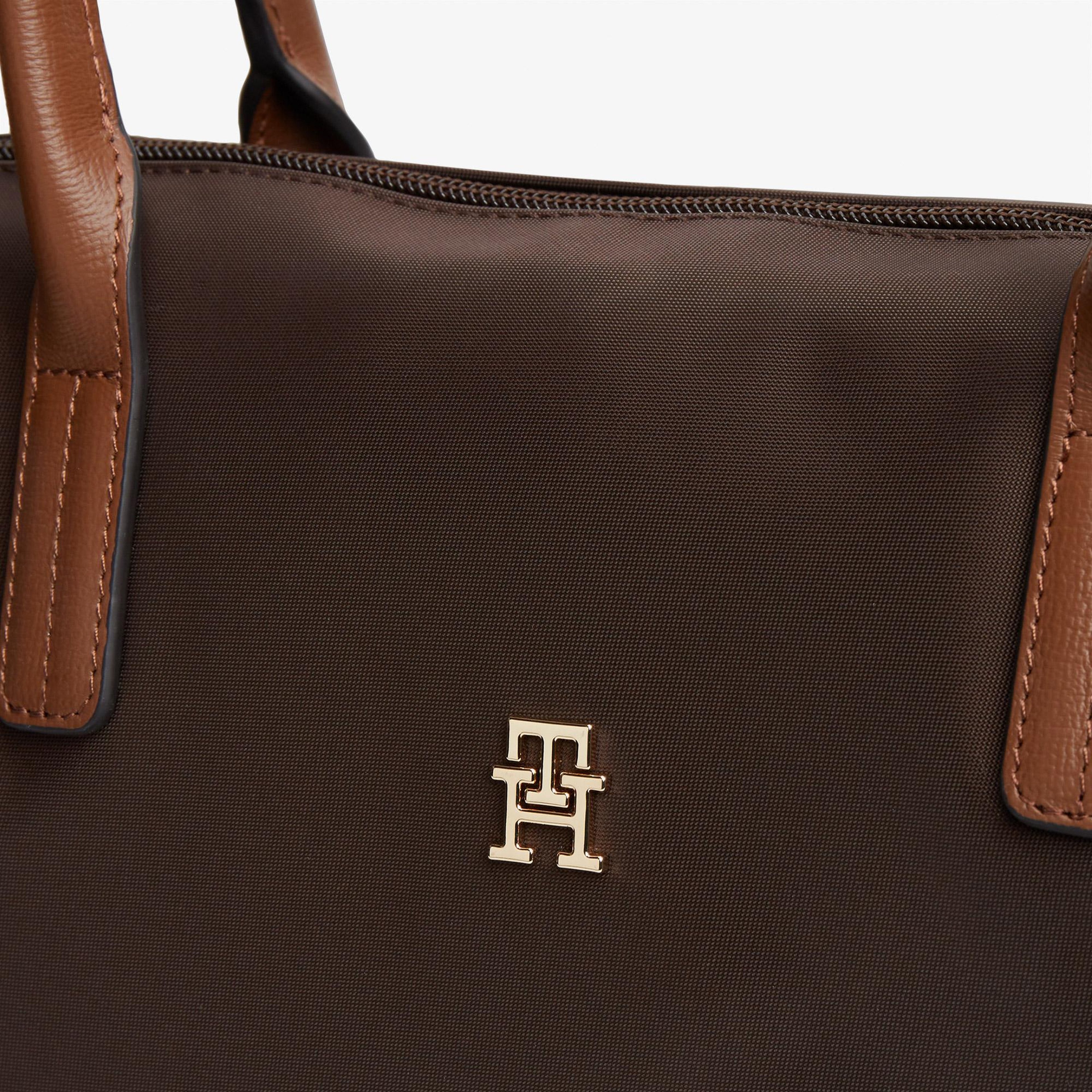 Tommy Hilfiger Popette Tote Kadın Kahverengi El Çantası