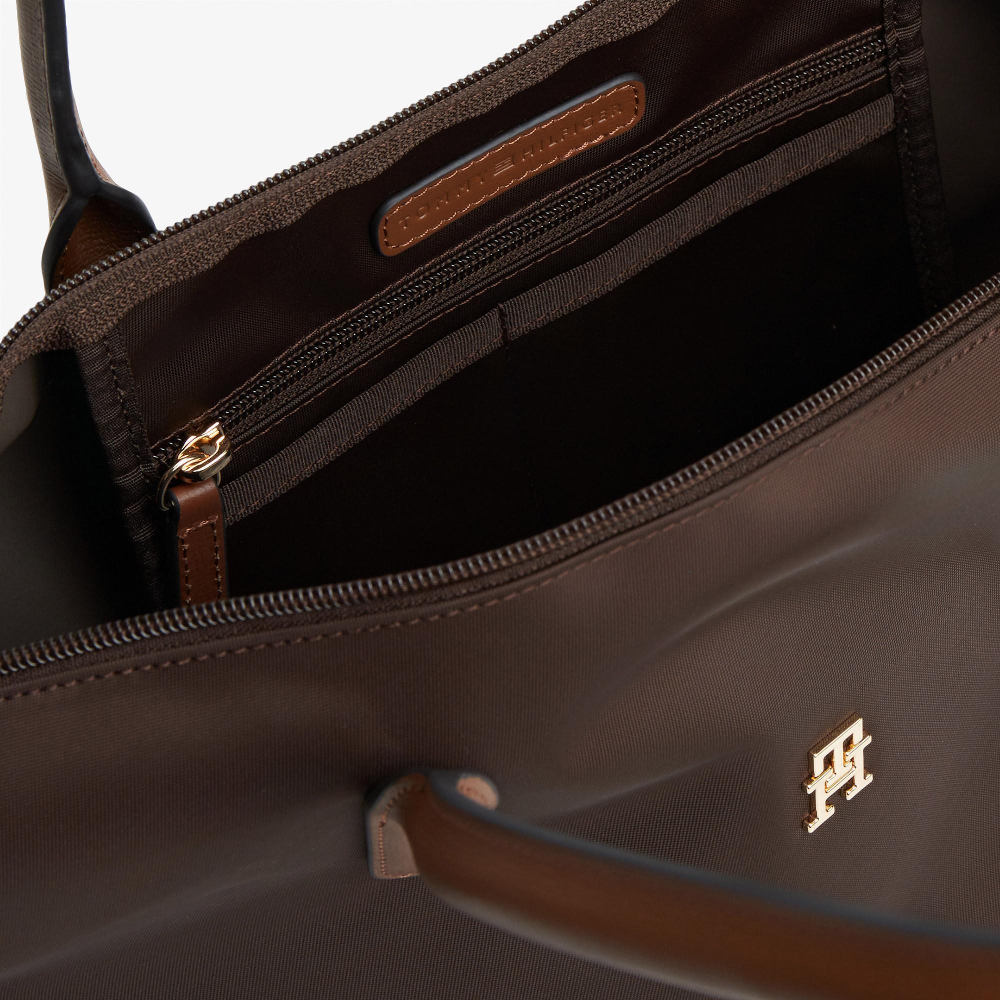 Tommy Hilfiger Popette Tote Kadın Kahverengi El Çantası