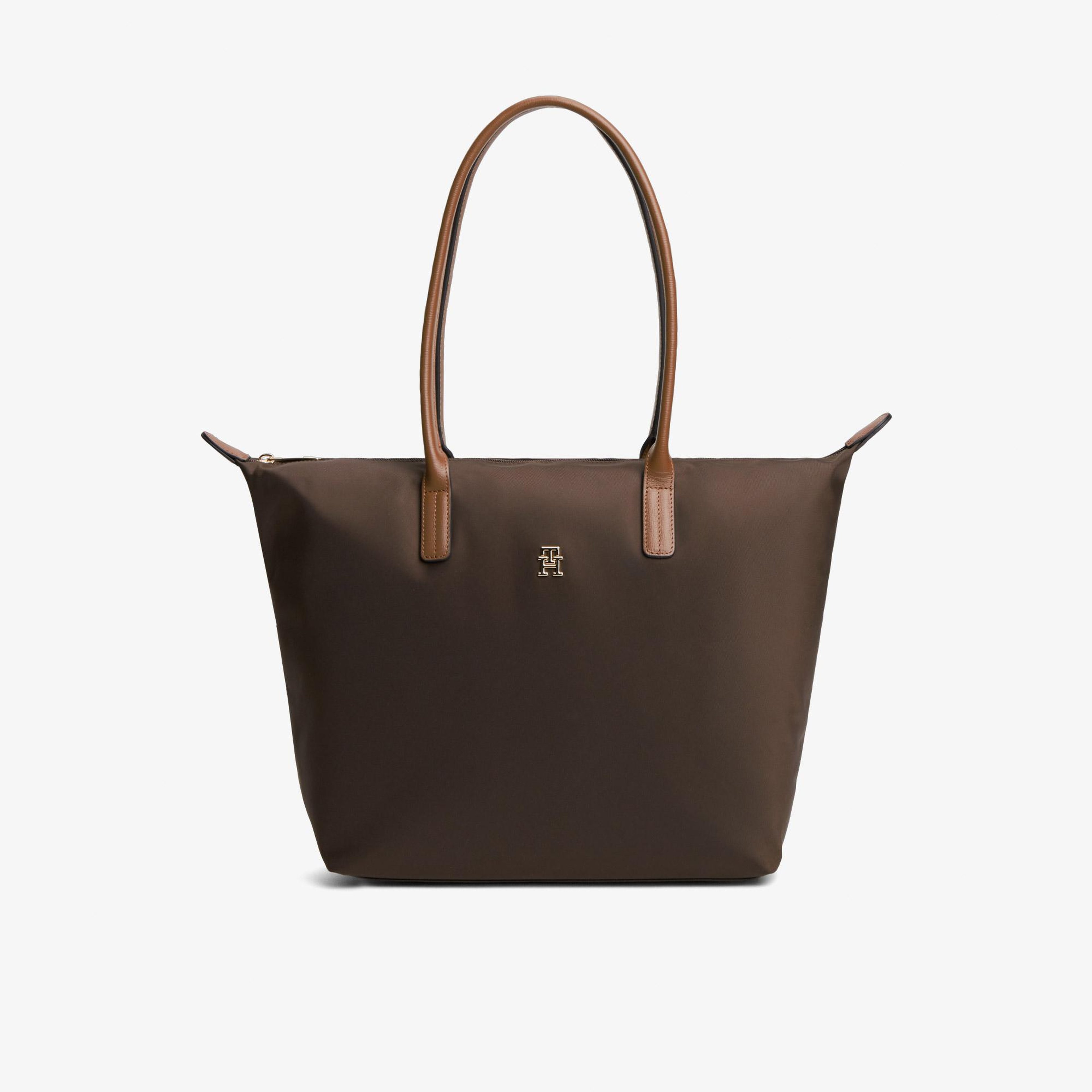Tommy Hilfiger Popette Tote Kadın Kahverengi El Çantası