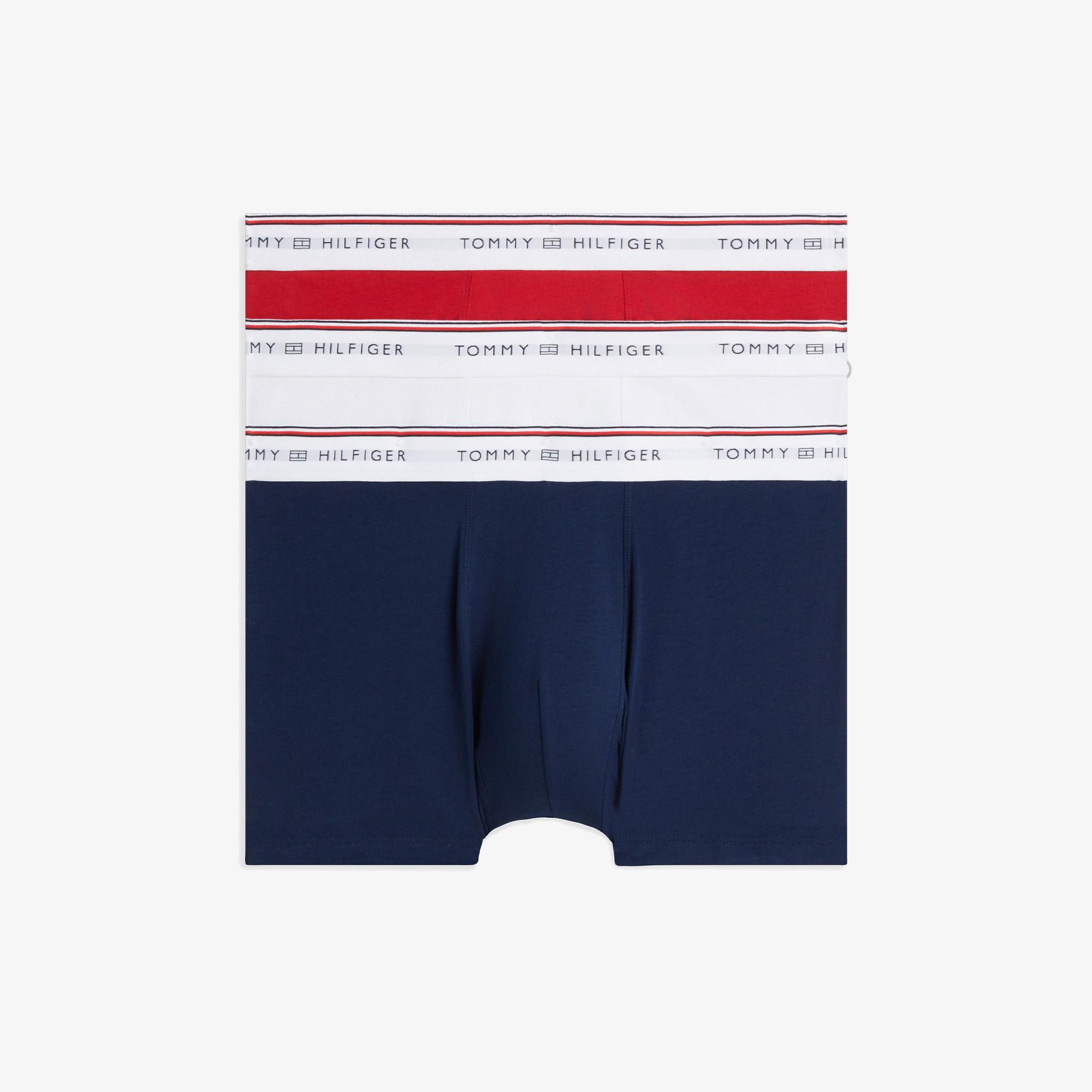 Tommy Hilfiger 3'lü Trunk Erkek Yeşil Boxer