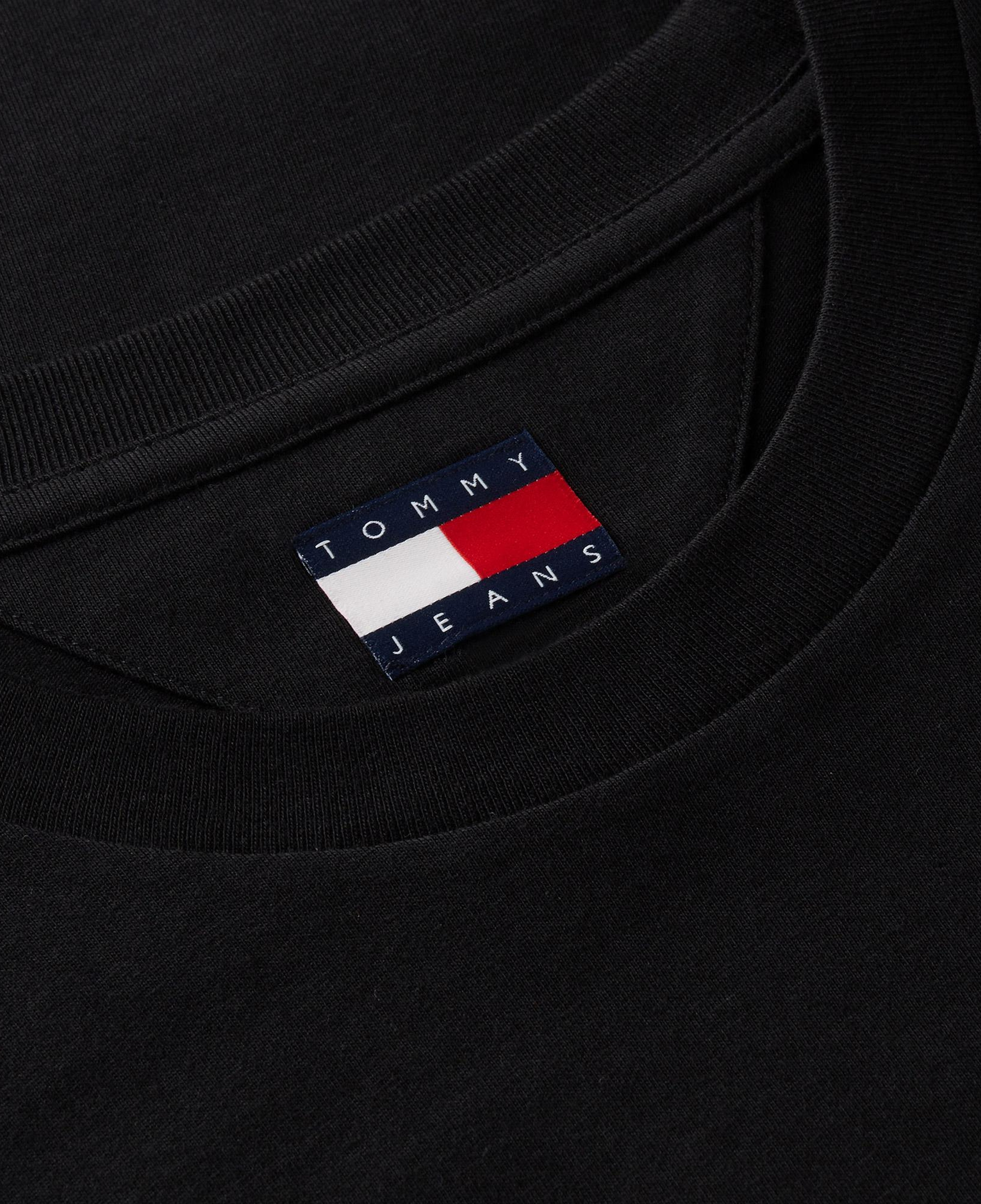 Tommy Hilfiger Slim Signature Chest Erkek Siyah T-Shirt