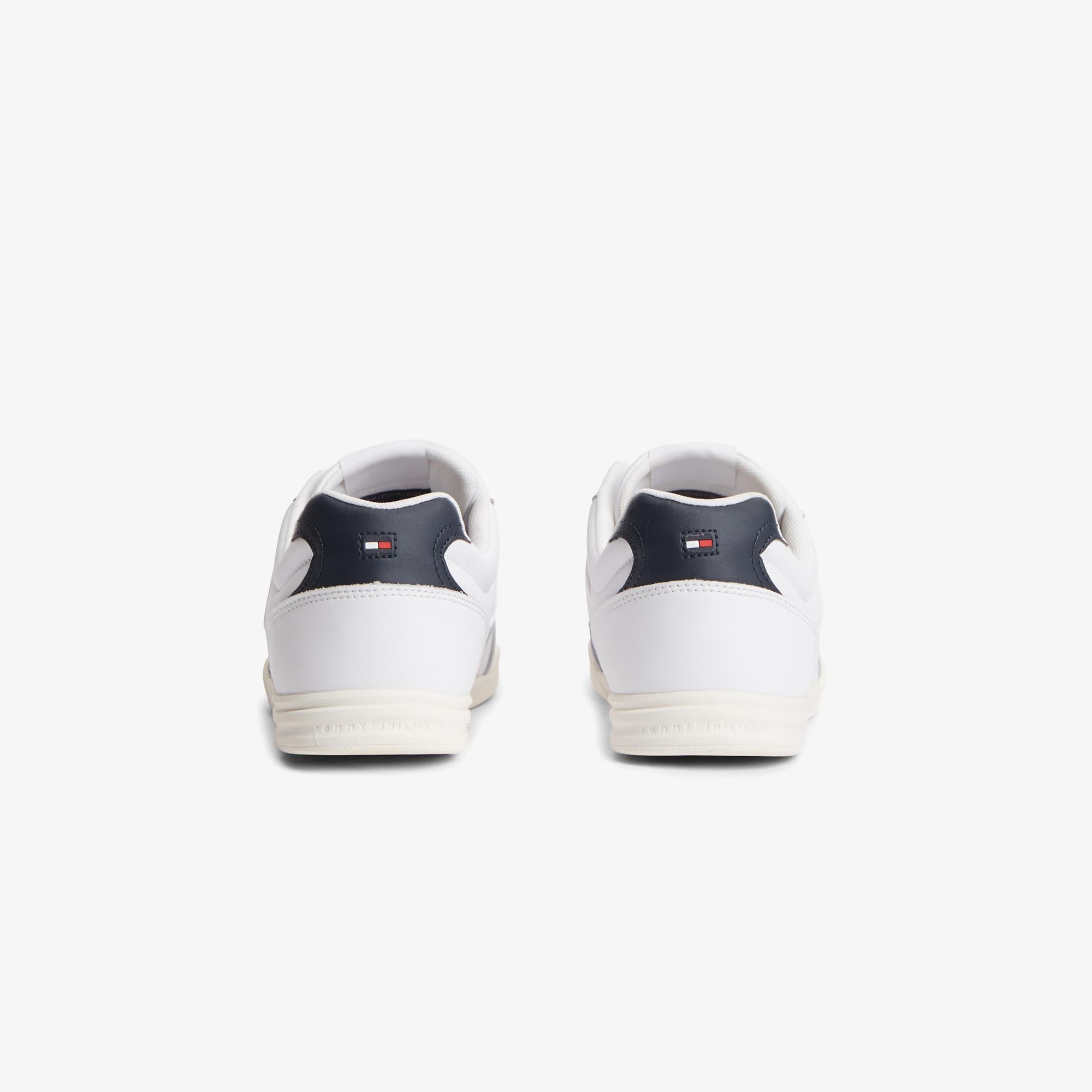 Tommy Hilfiger Low Pro Cupsole Perf Leather Erkek Beyaz Sneaker