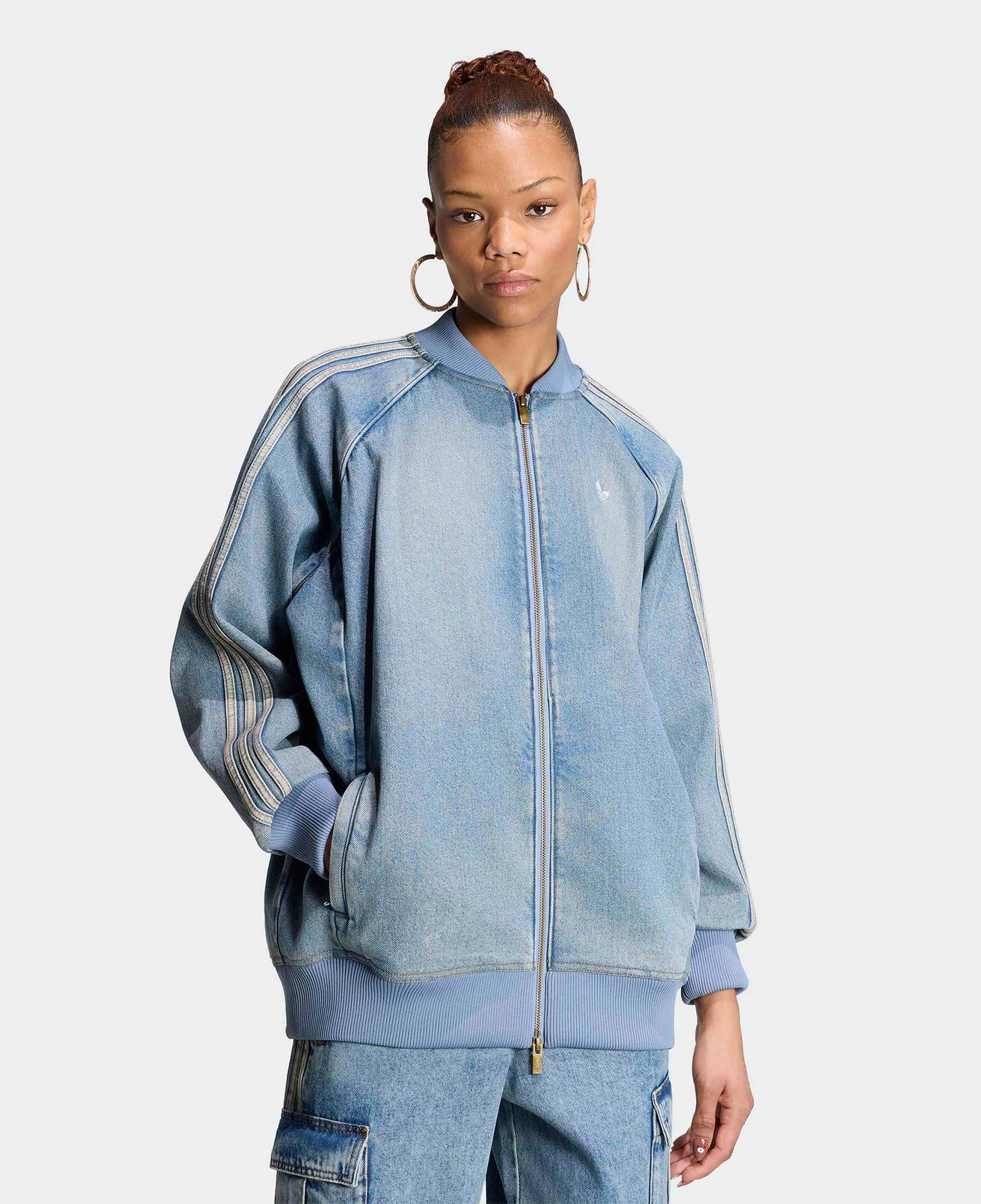 adidas Oversized Denim Kadın Mavi Ceket