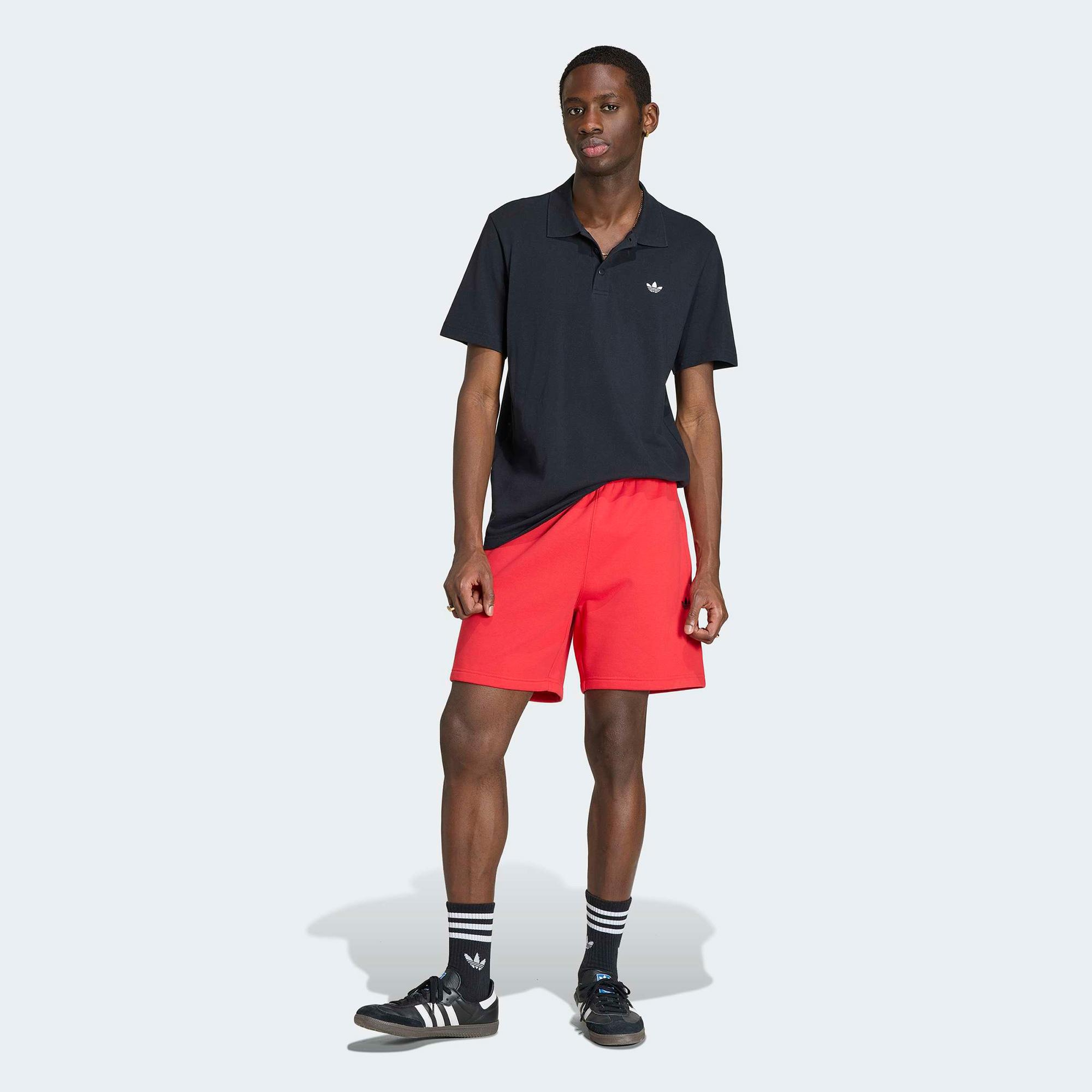 adidas Trefoil Essentials Erkek Siyah Polo