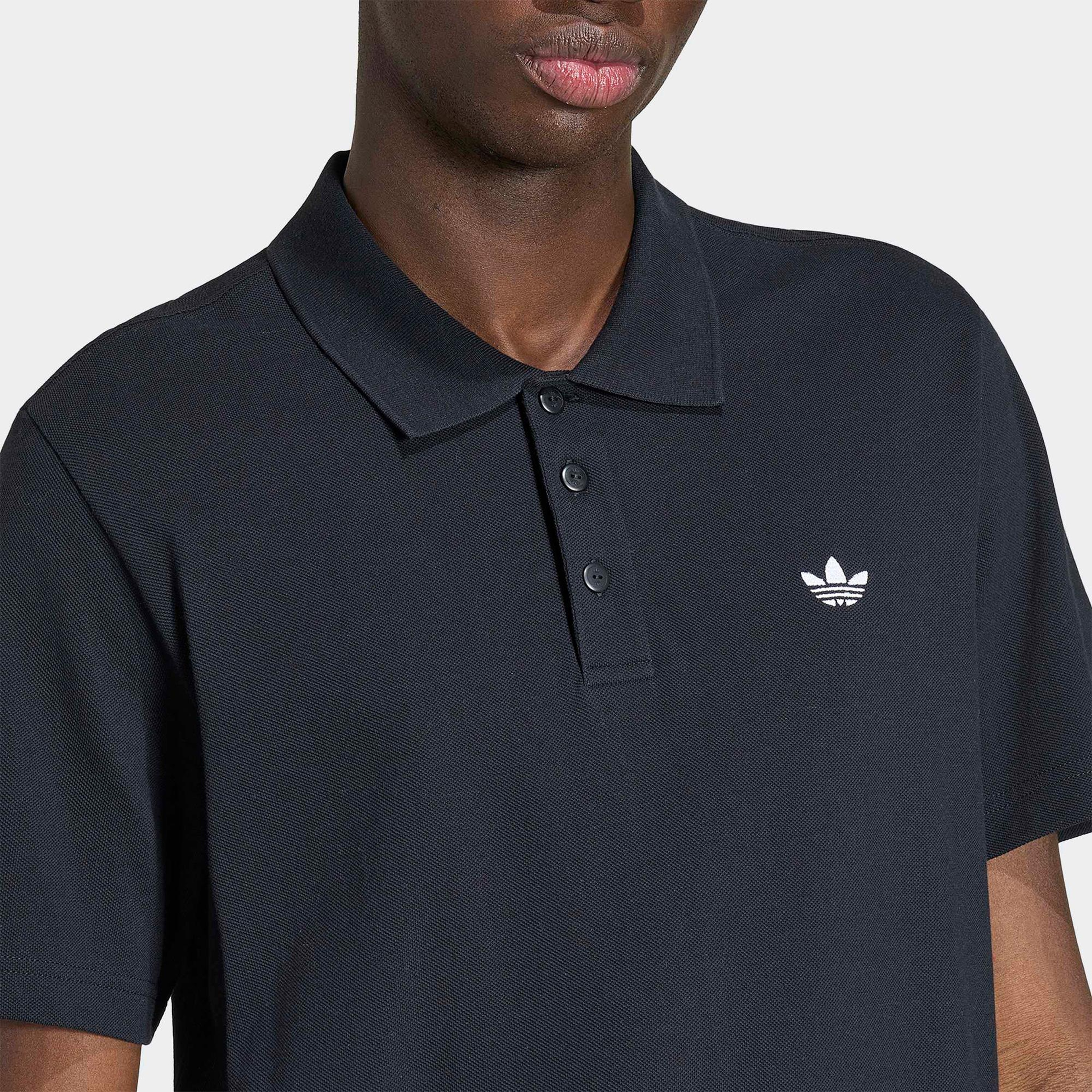 adidas Trefoil Essentials Erkek Siyah Polo