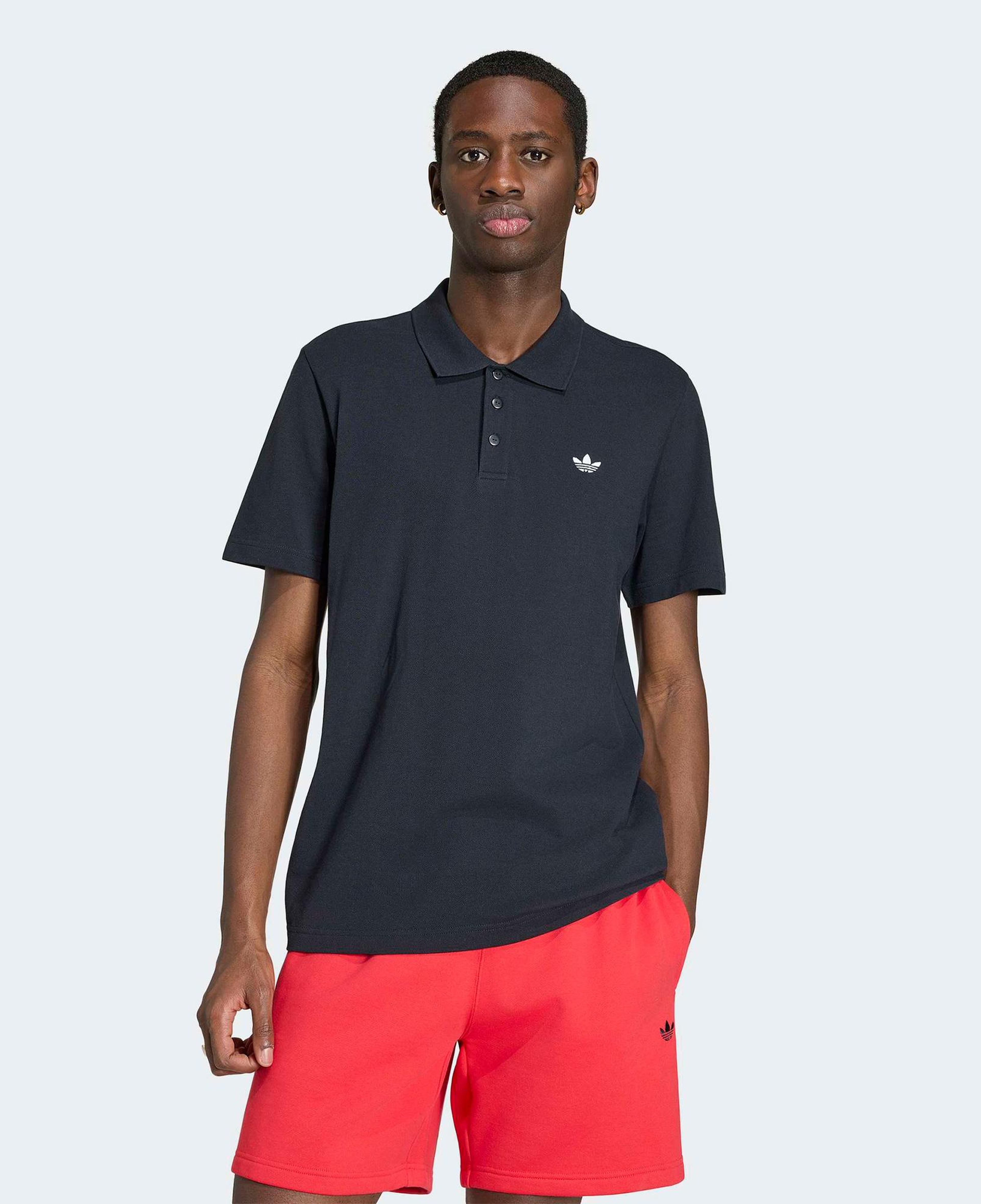 adidas Trefoil Essentials Erkek Siyah Polo
