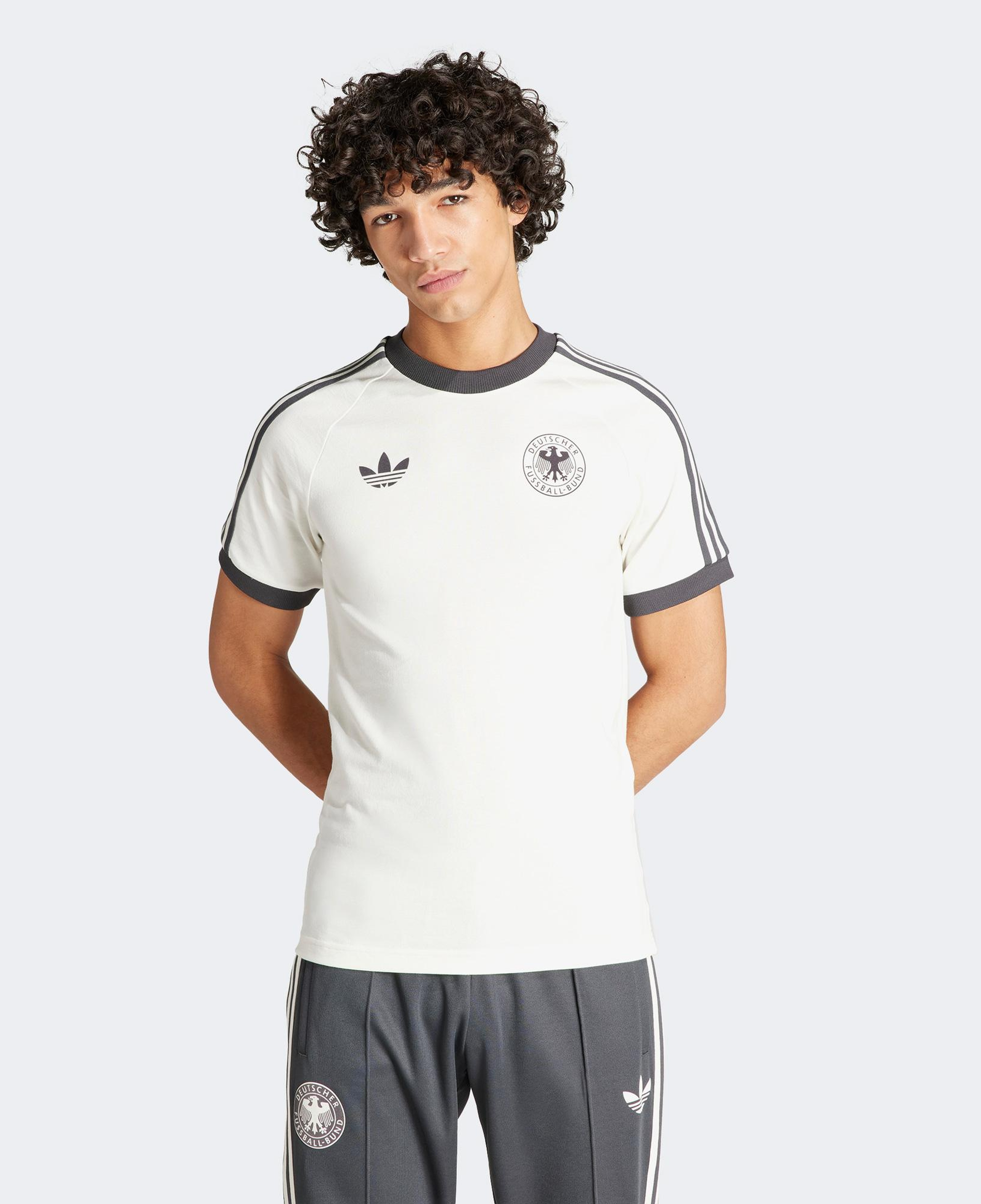 adidas DFB Originals 3-Stripes Erkek Beyaz T-Shirt