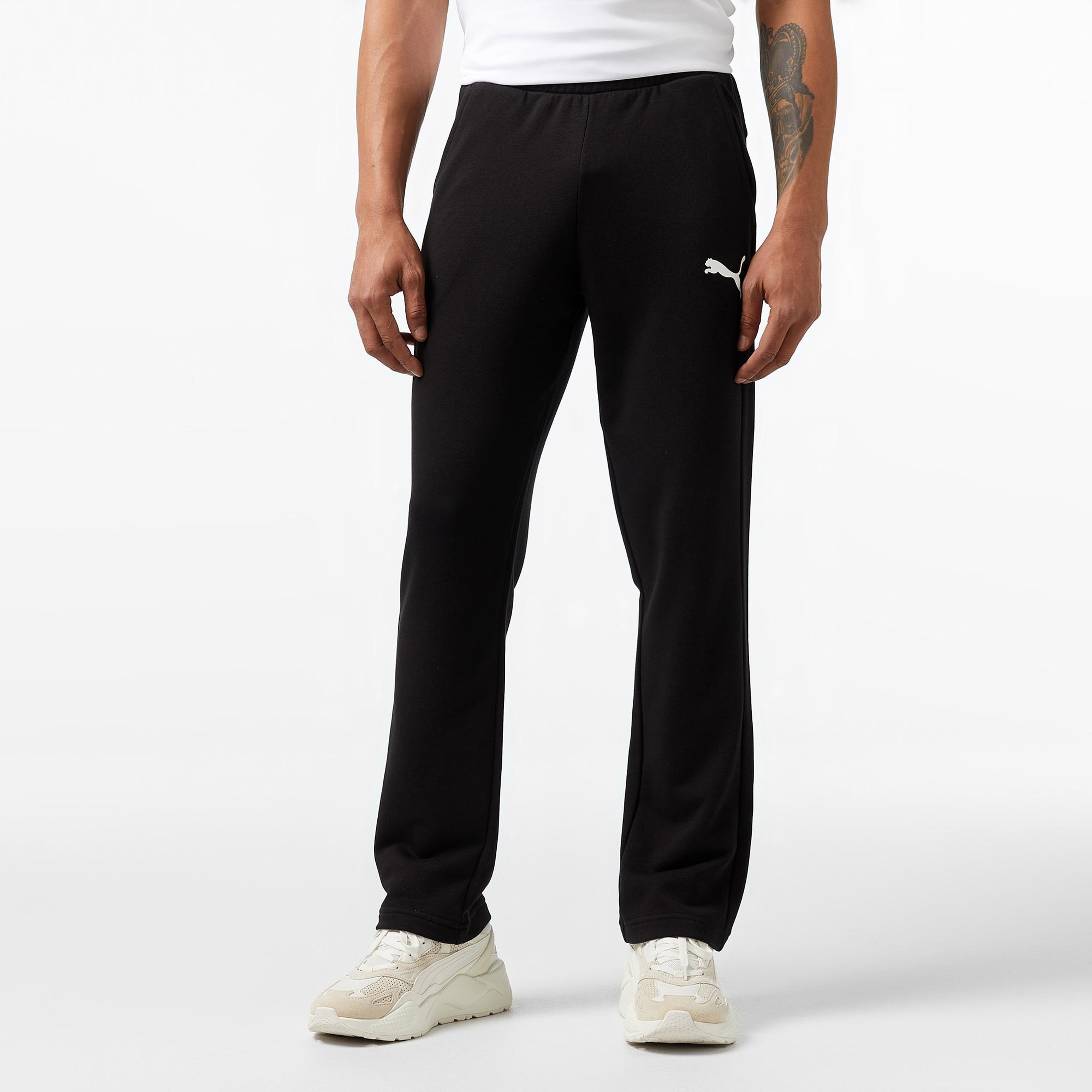 Puma Ess Logo Erkek Siyah Eşofman Altı