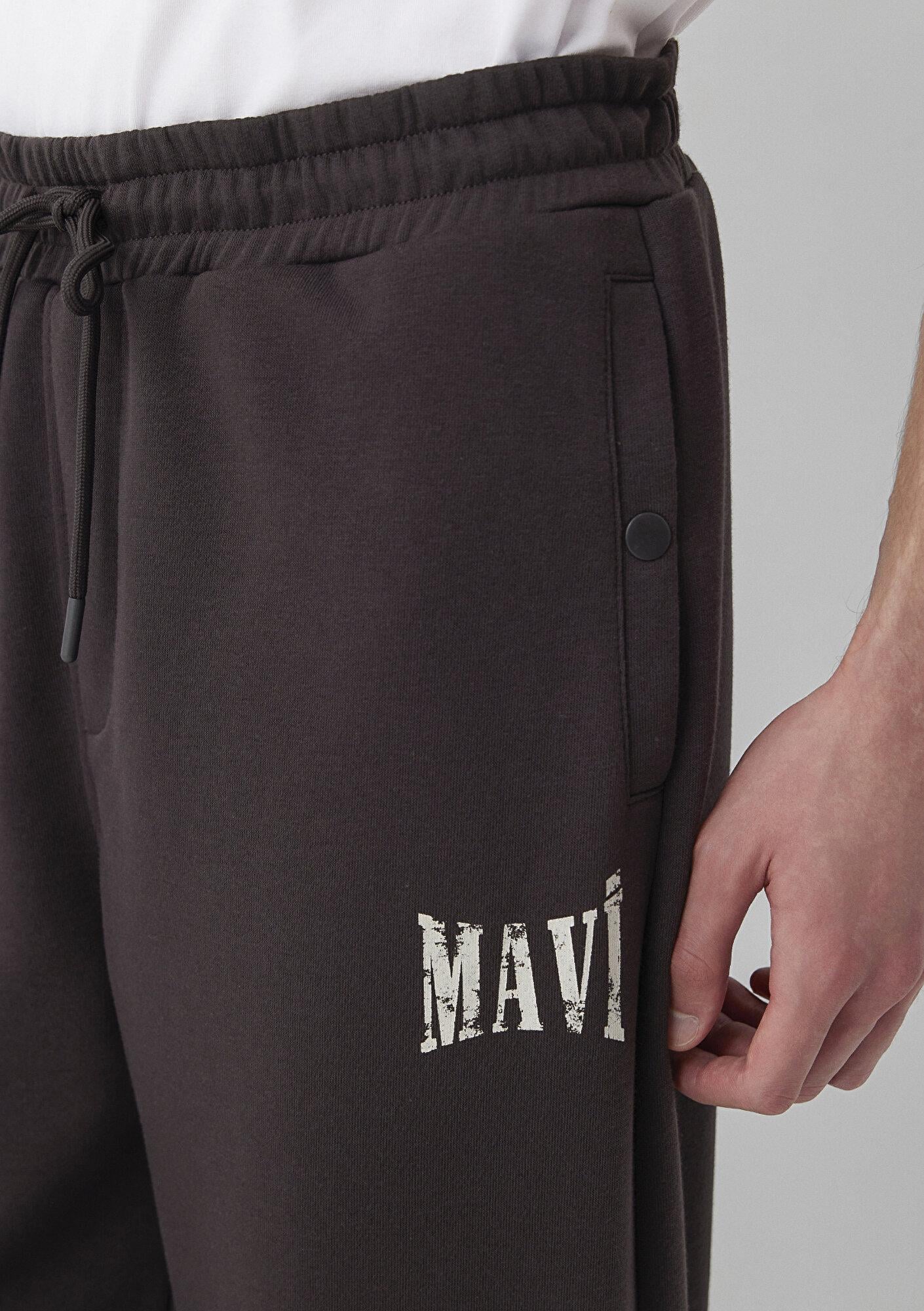 Mavi Mavi Logo Baskılı Kahverengi Eşofman Altı 0010618-70219
