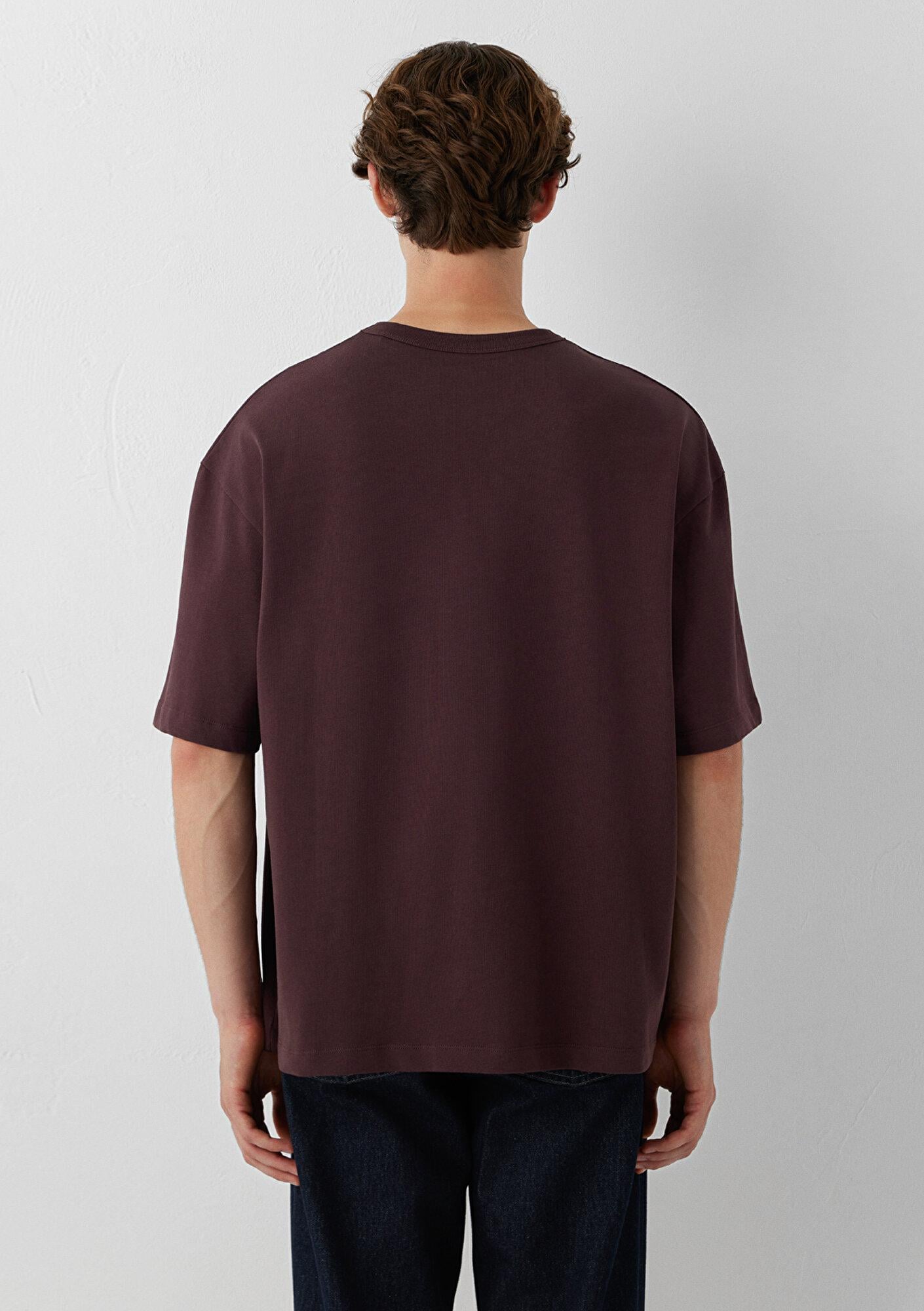 Mavi Mor Basic Tişört Oversize / Geniş Kesim 0613492-70223
