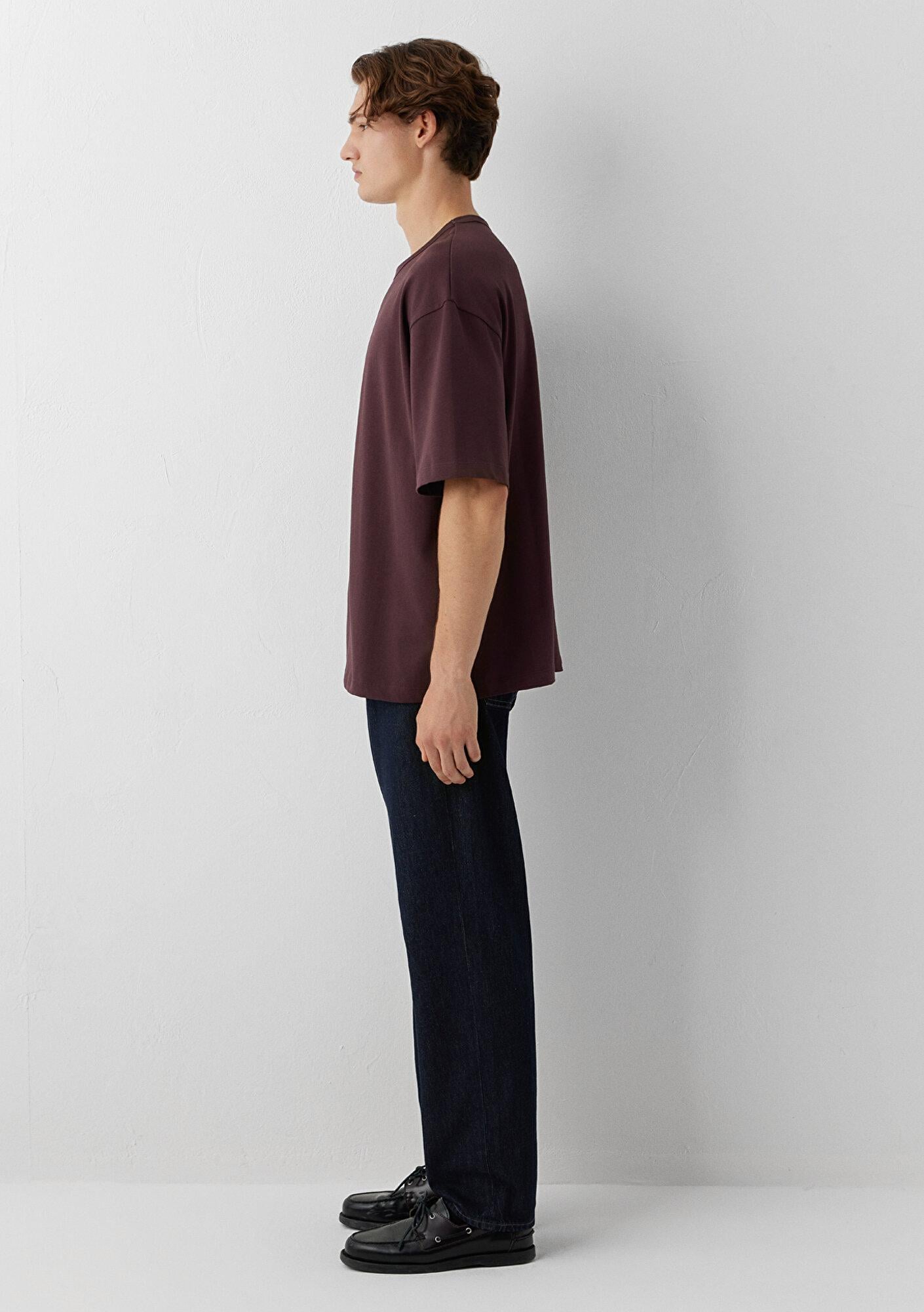 Mavi Mor Basic Tişört Oversize / Geniş Kesim 0613492-70223