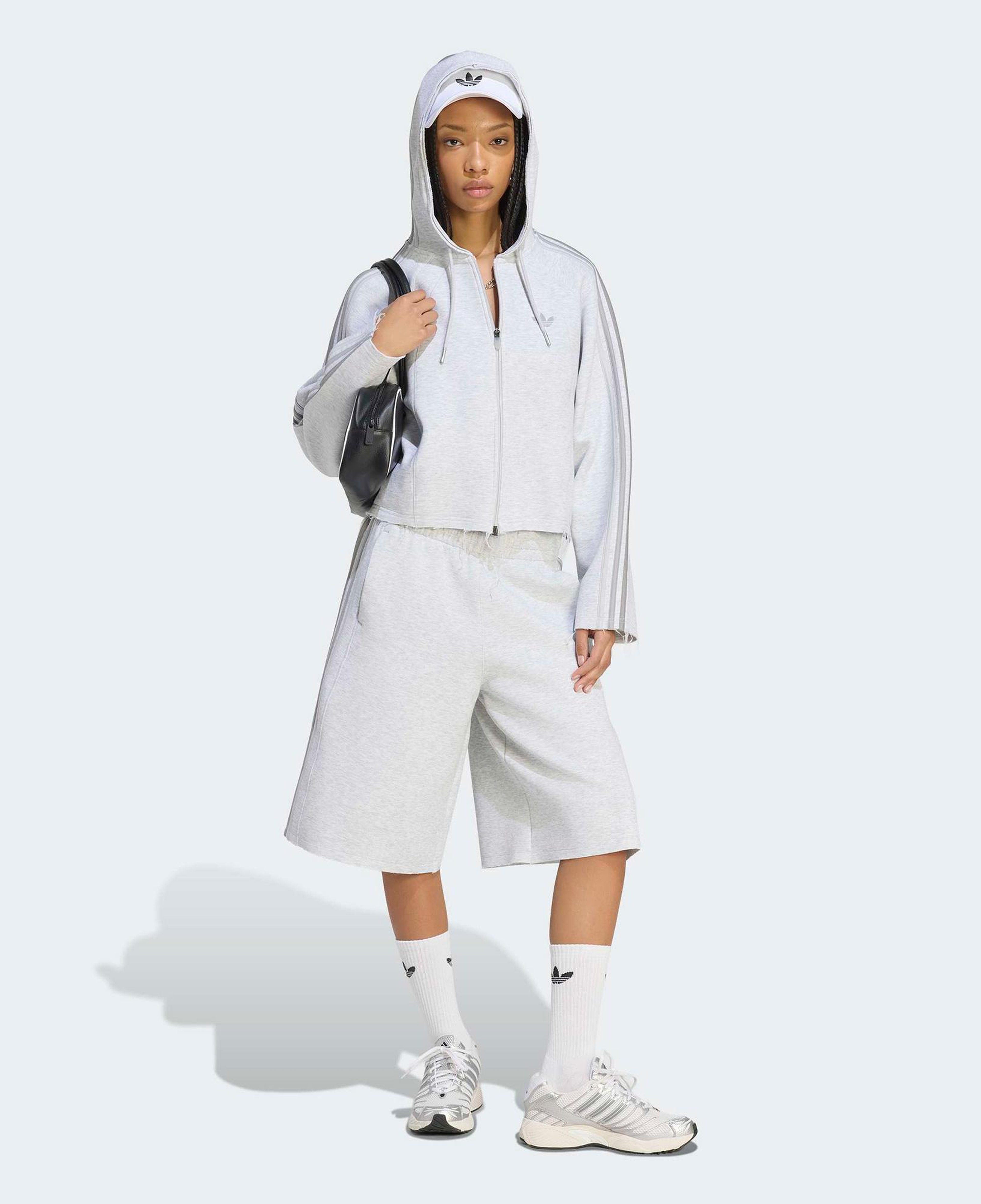 adidas Superstar Track 2.0 C Hoody Kadın Gri Sweatshirt