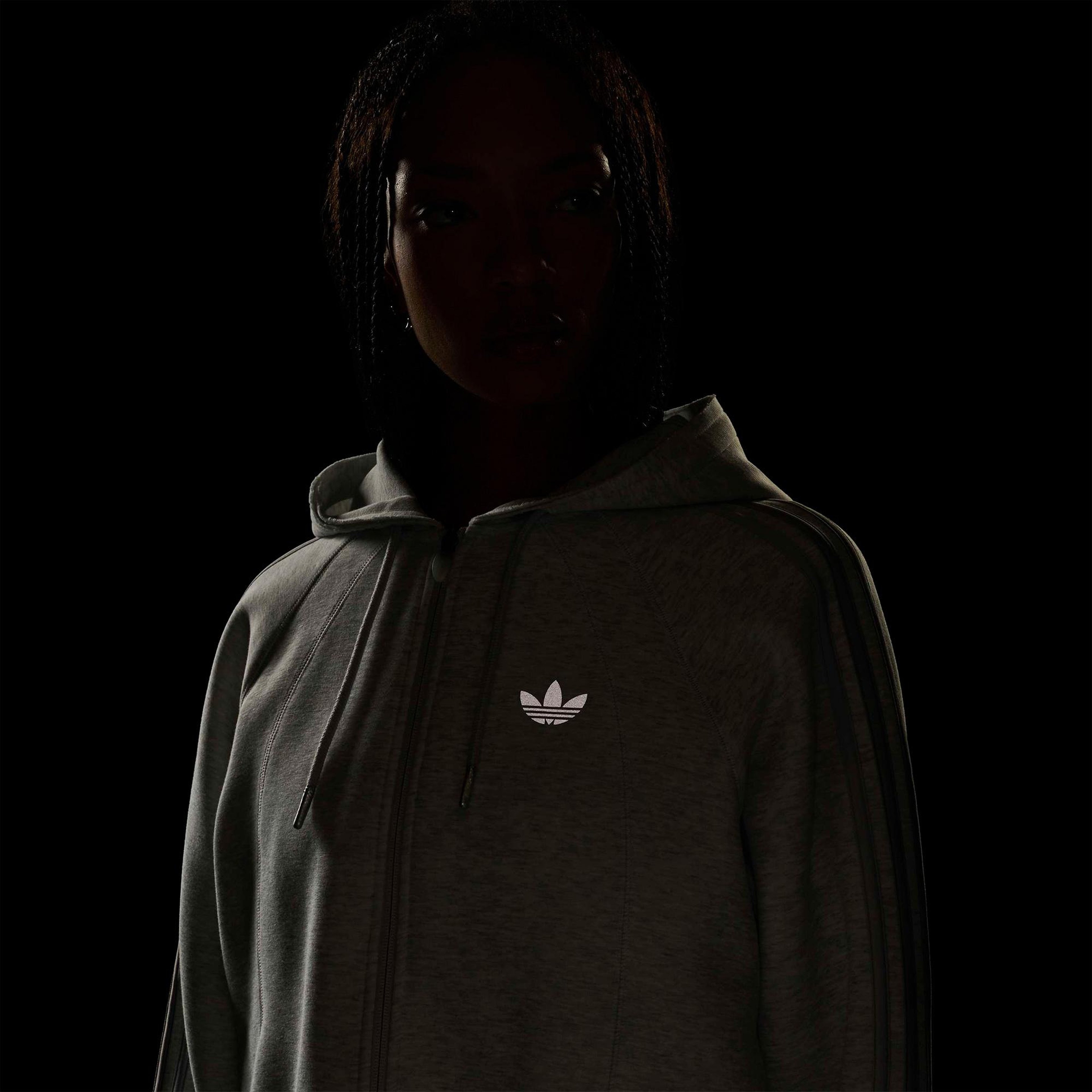 adidas Superstar Track 2.0 C Hoody Kadın Gri Sweatshirt
