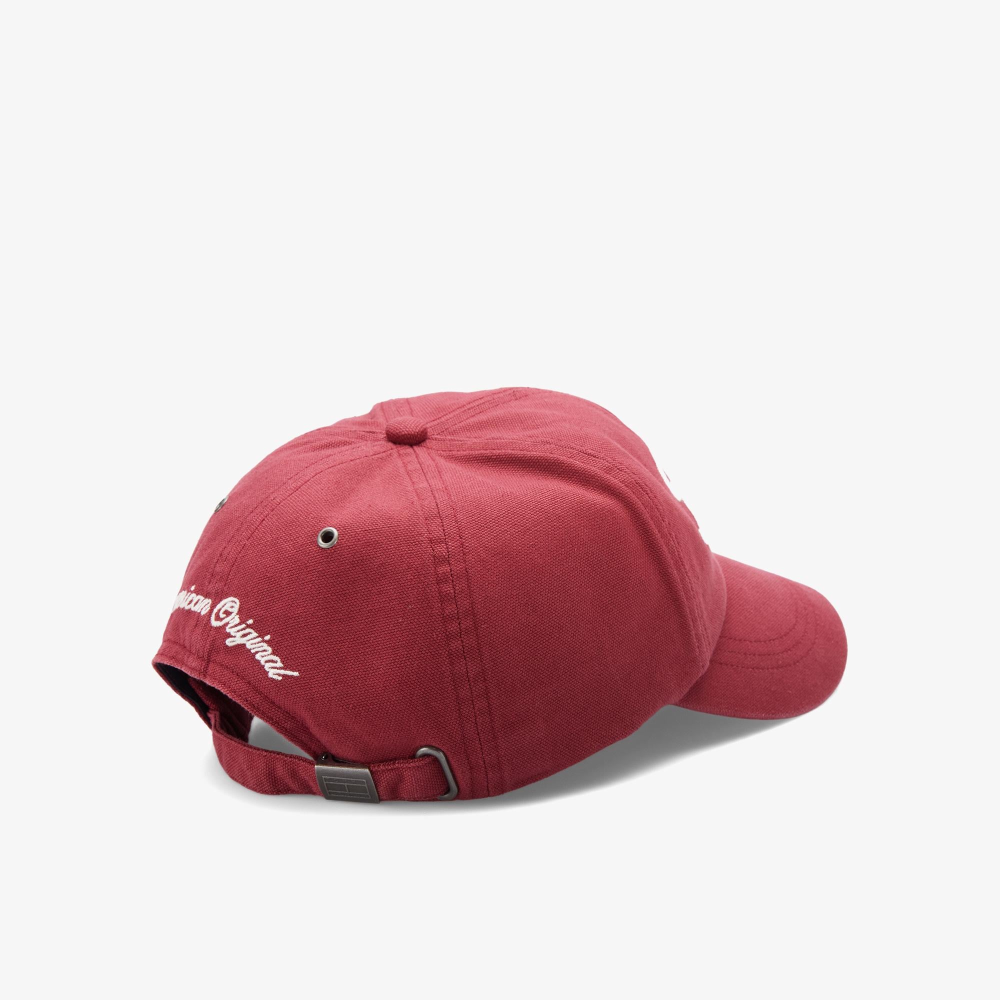 Tommy Jeans Archive Script Erkek Kırmızı Şapka