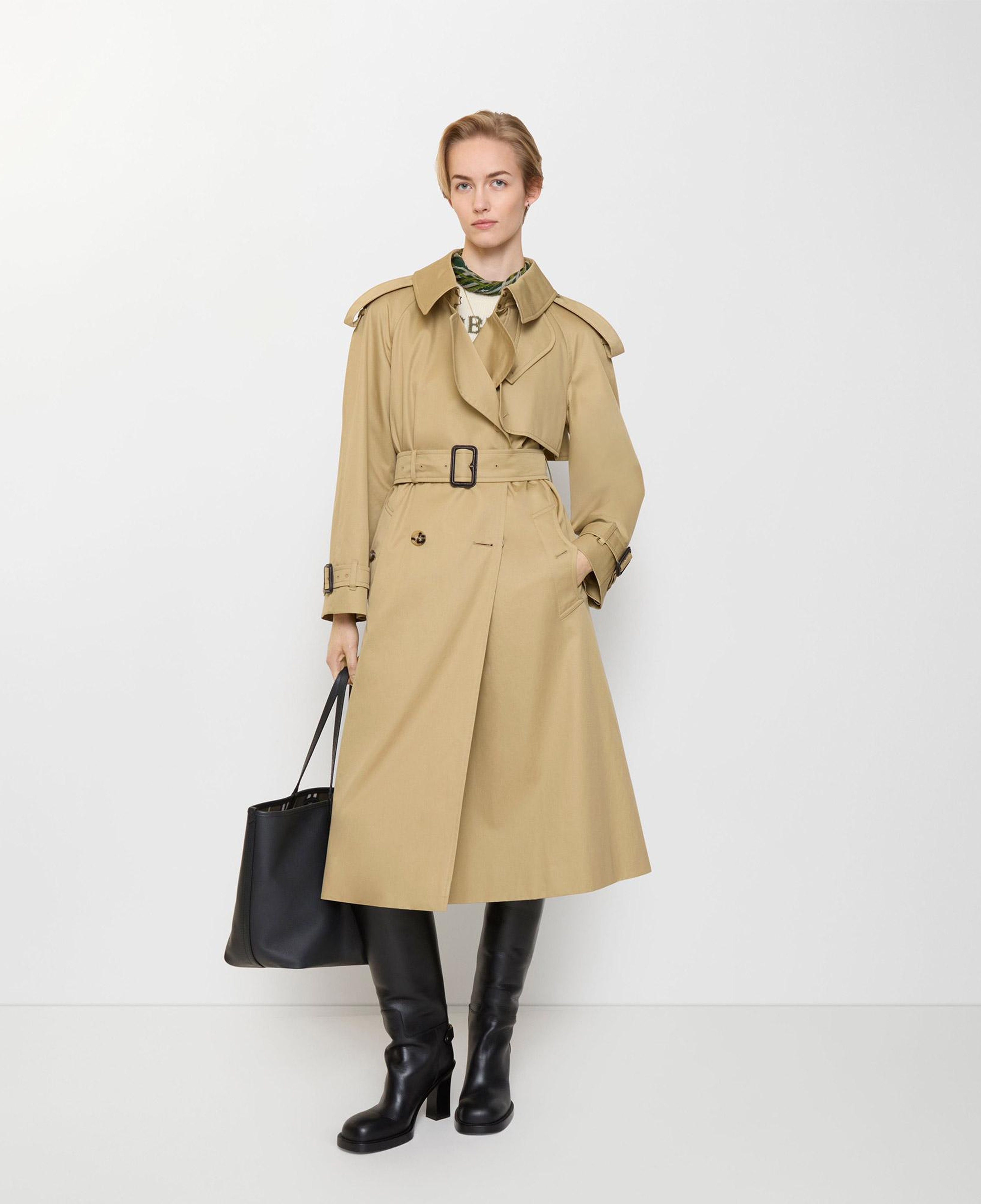 Burberry Fitzrovia Long Kadın Bej Pardesü