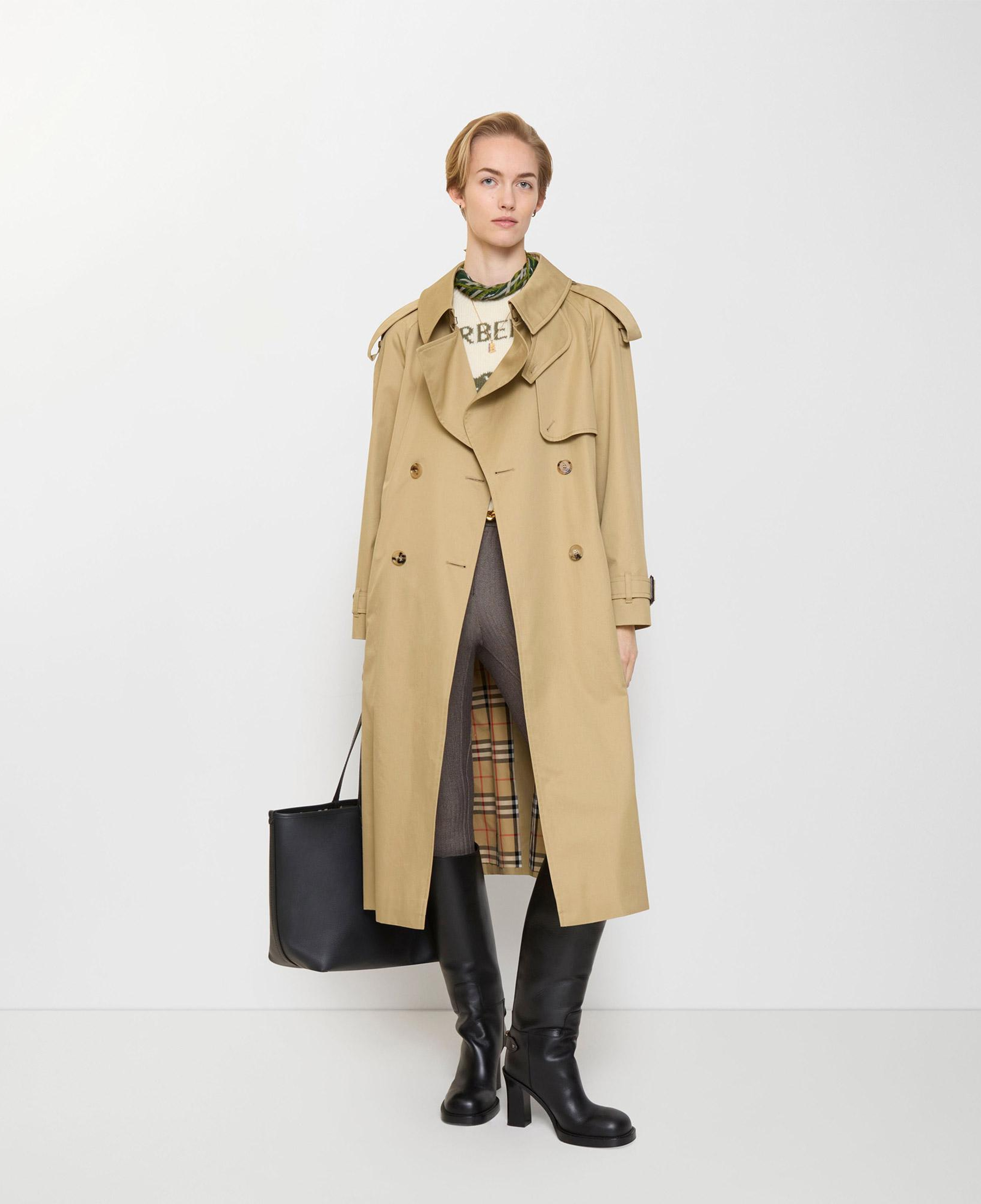 Burberry Fitzrovia Long Kadın Bej Pardesü