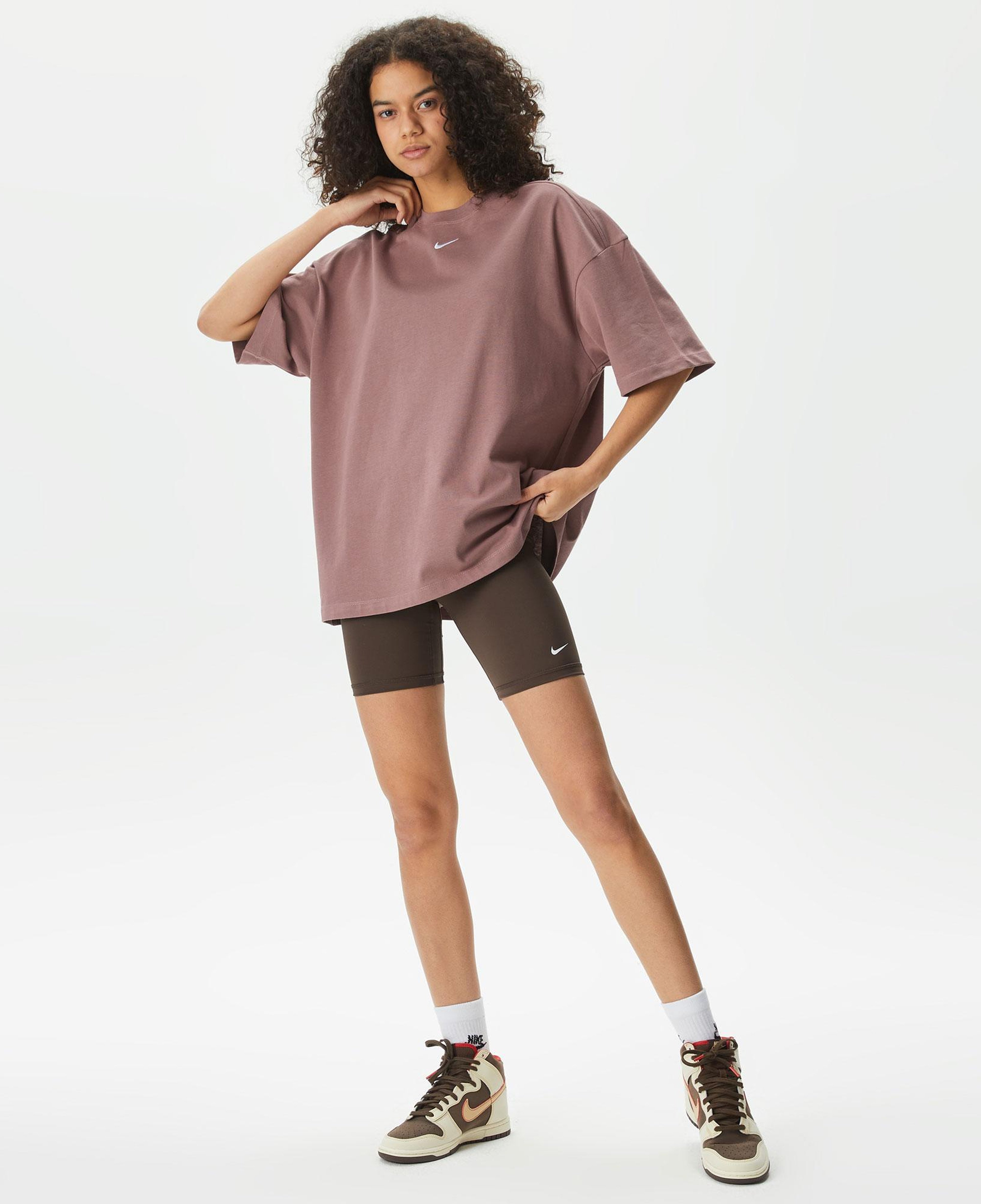 Nike Pro 365 18 cm High Rise Kadın Kahverengi Şort