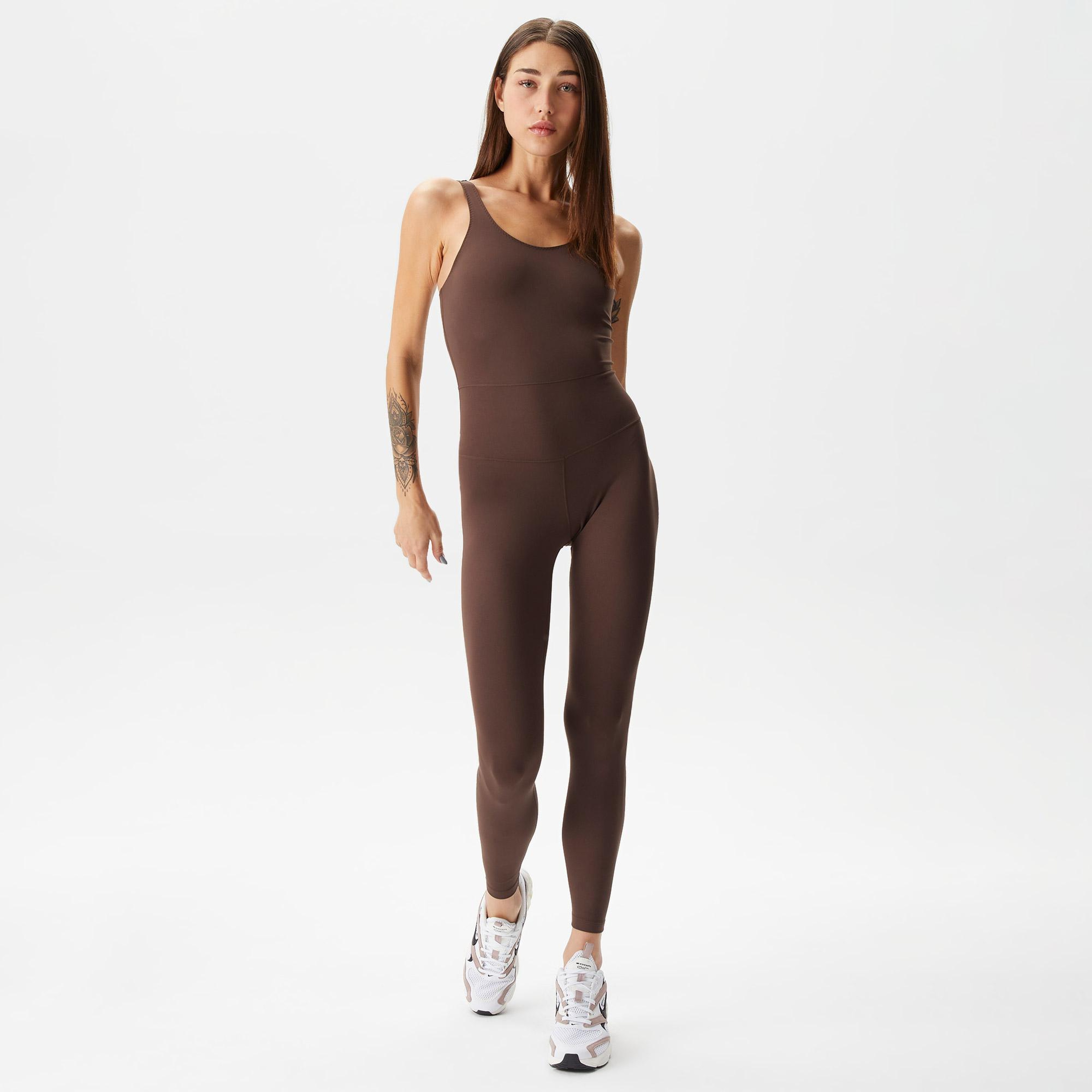 Nike One Dri-Fit Capsule Kadın Kahverengi Tulum