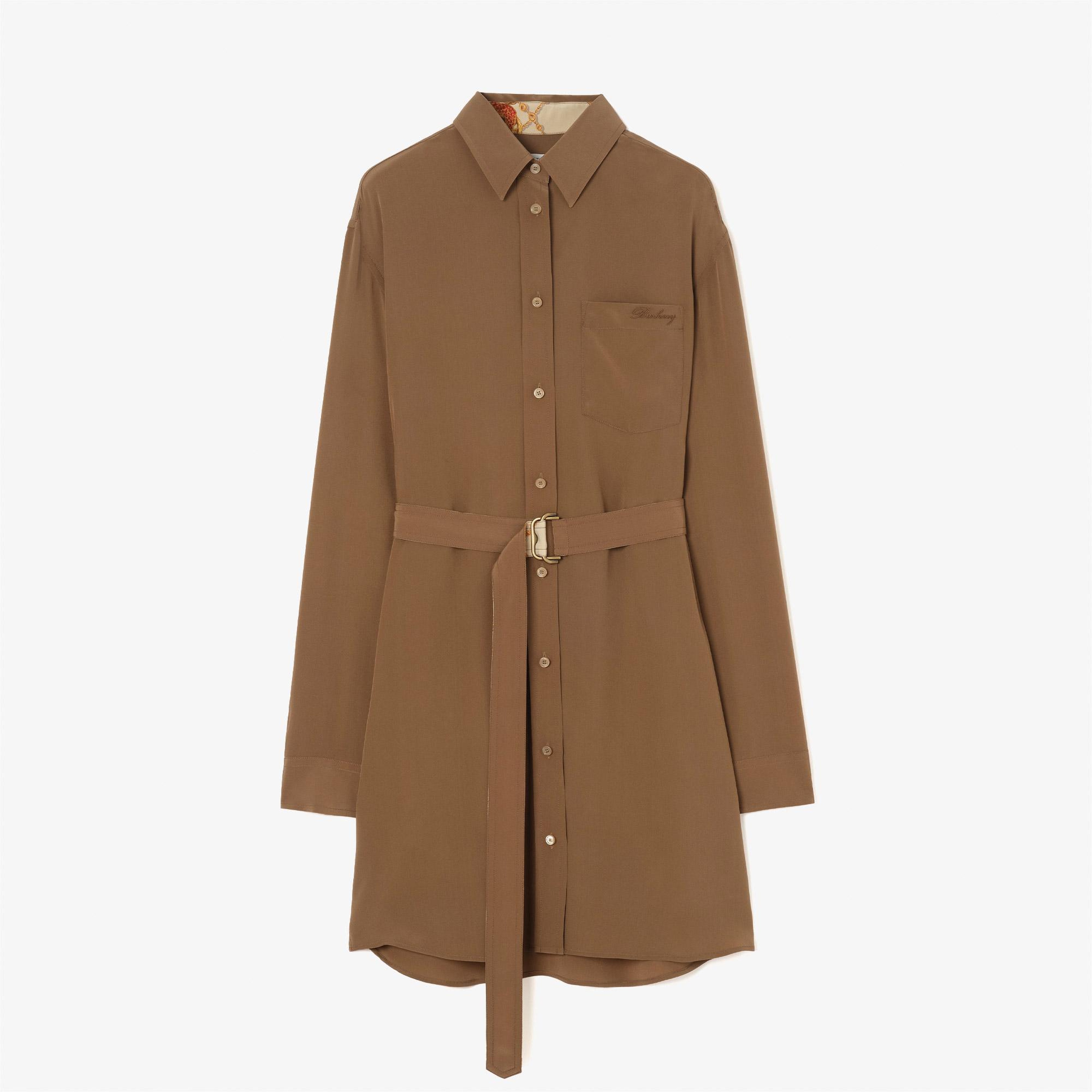Burberry Fiora Kadın Bej Elbise