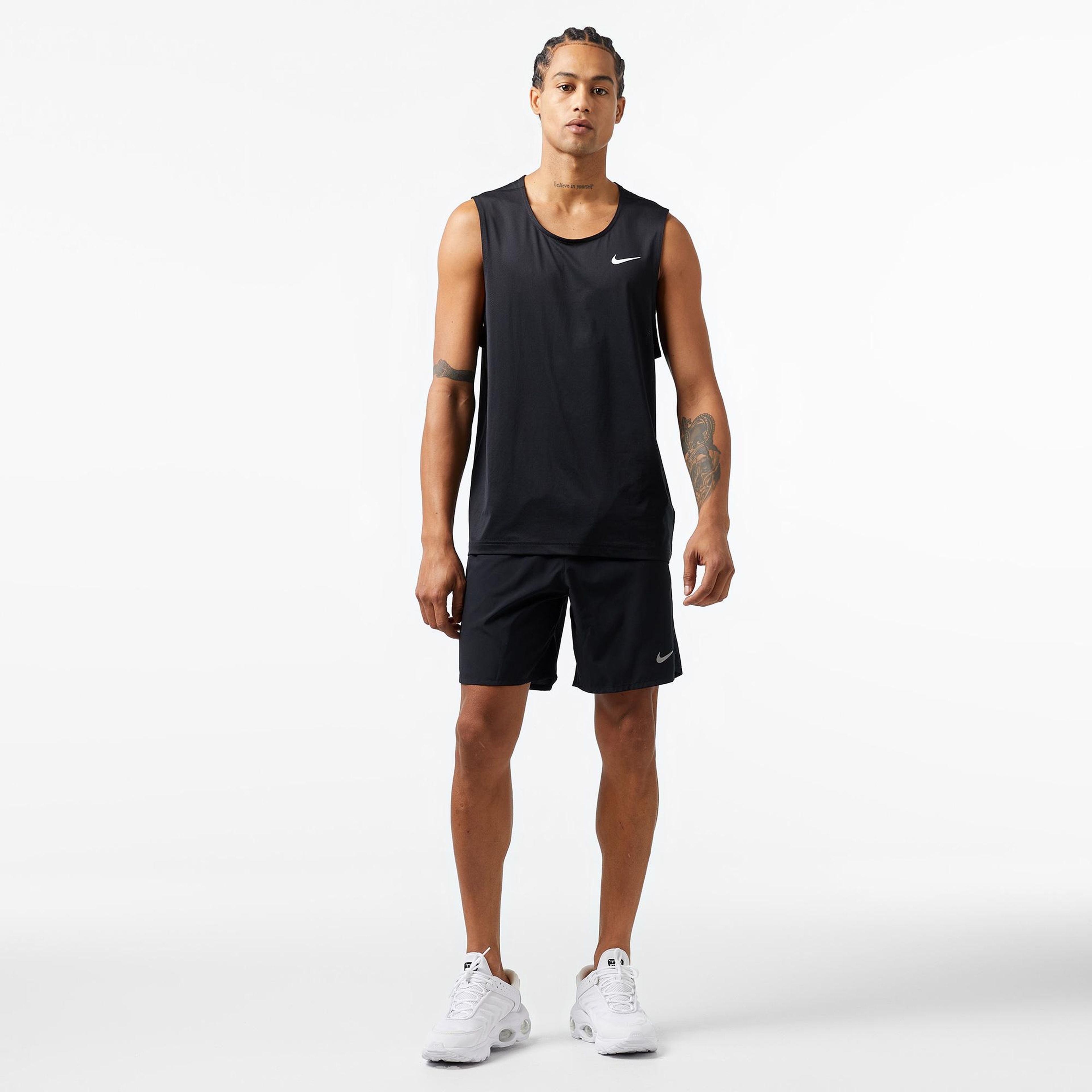 Nike Dri-Fit Ready Tank Erkek Siyah Kolsuz T-Shirt