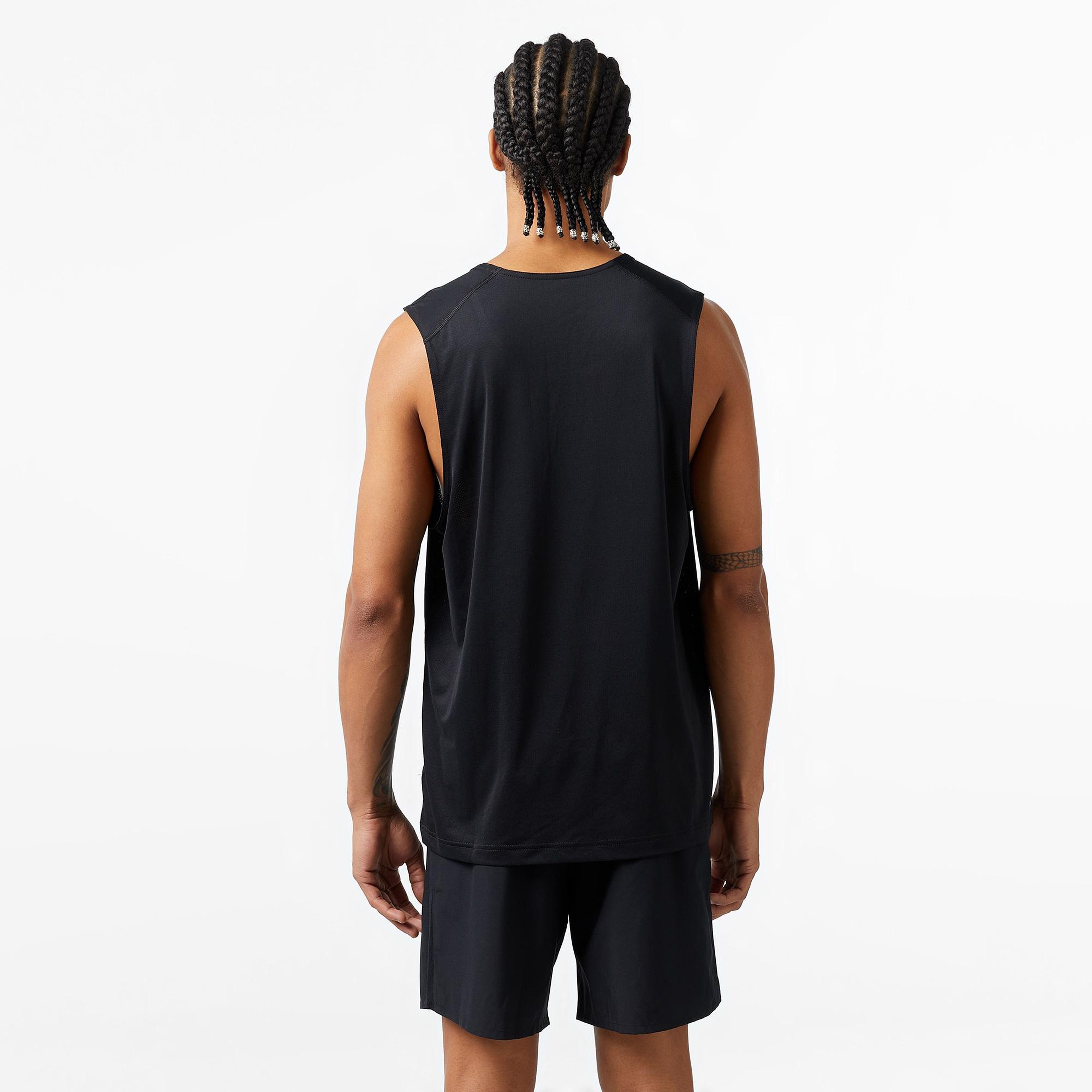 Nike Dri-Fit Ready Tank Erkek Siyah Kolsuz T-Shirt