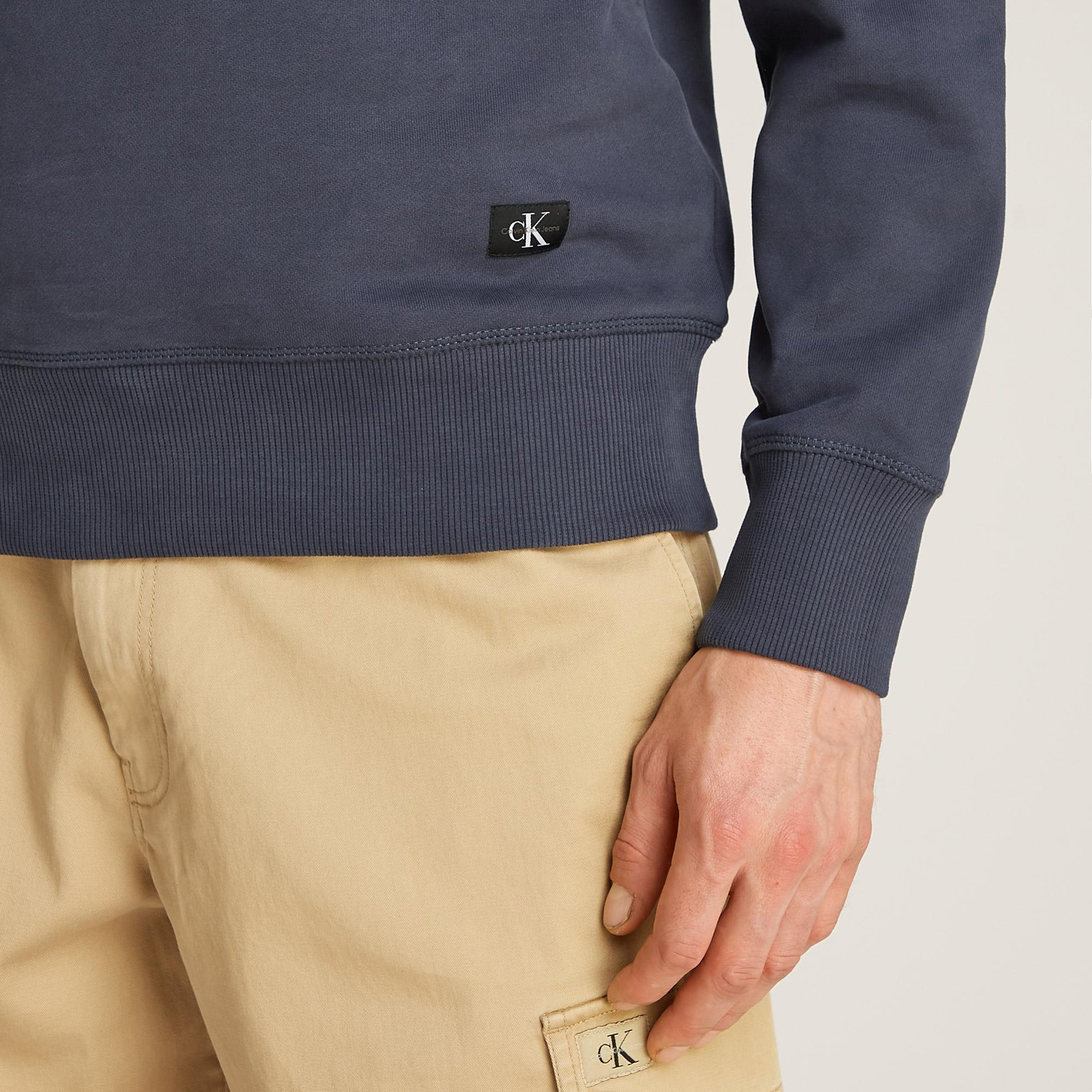Calvin Klein Erkek Mavi Sweatshirt