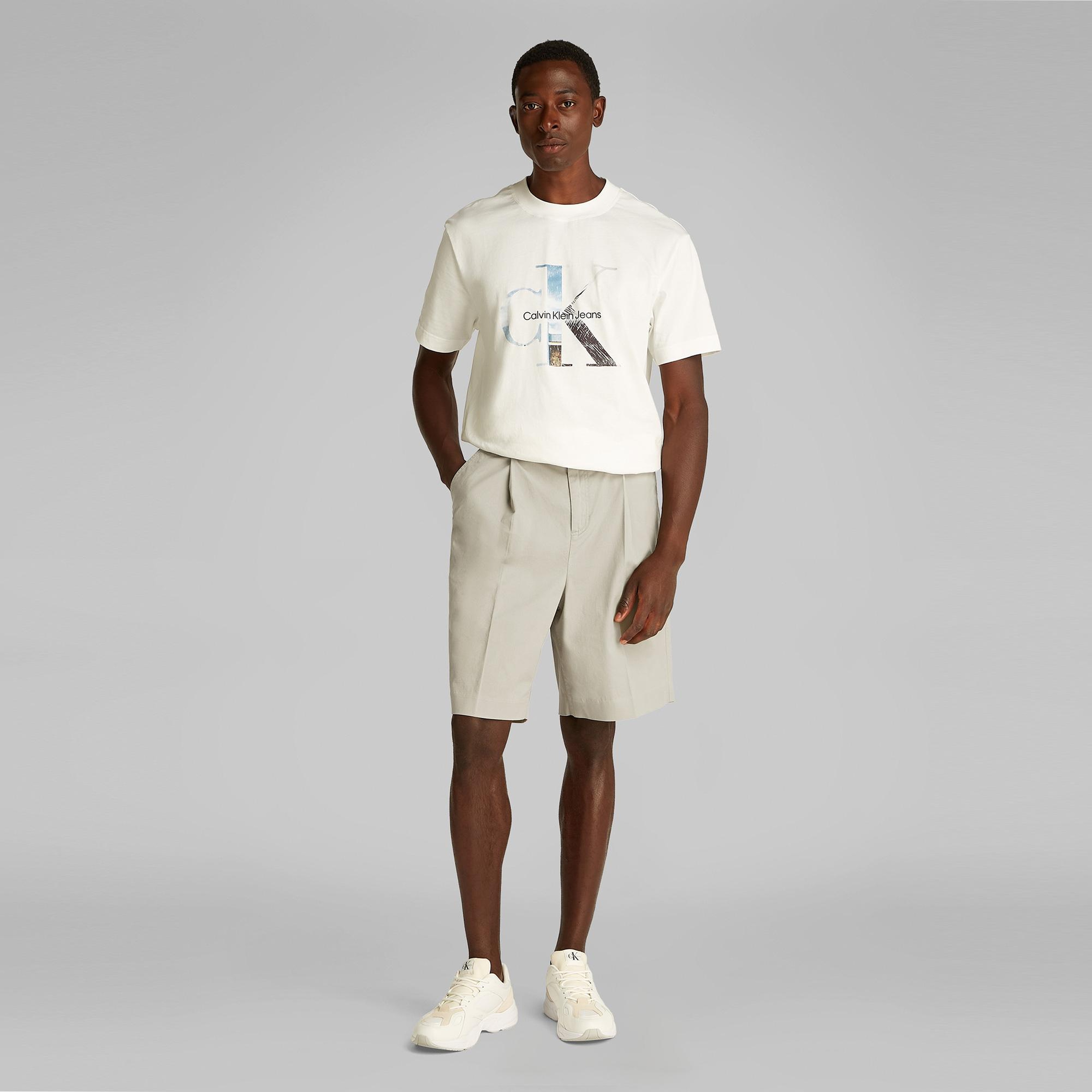 Calvin Klein Bermuda Erkek Gri Şort