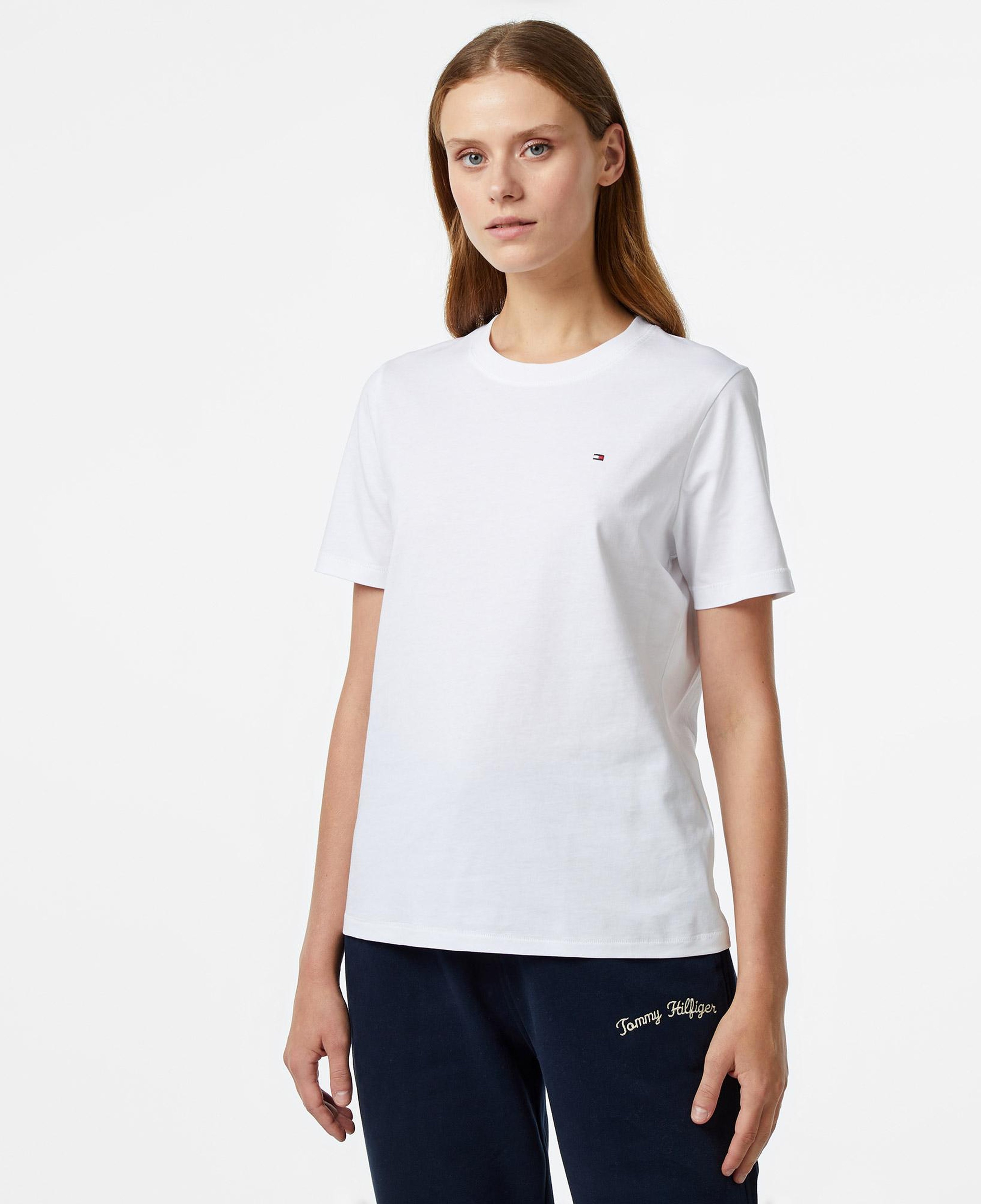 Tommy Hilfiger Modern Regular Kadın Beyaz T-Shirt