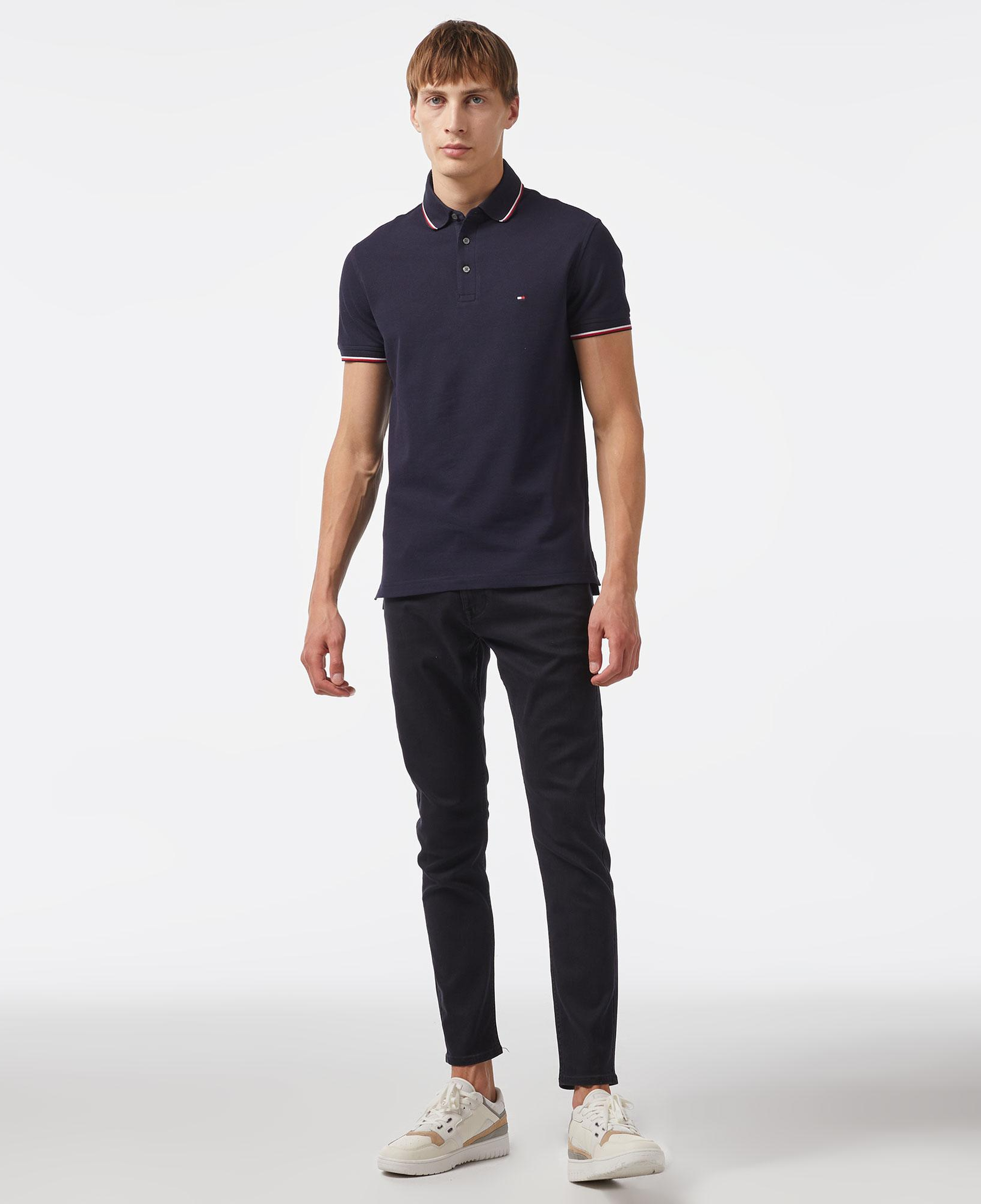 Tommy Hilfiger Erkek Mavi Polo