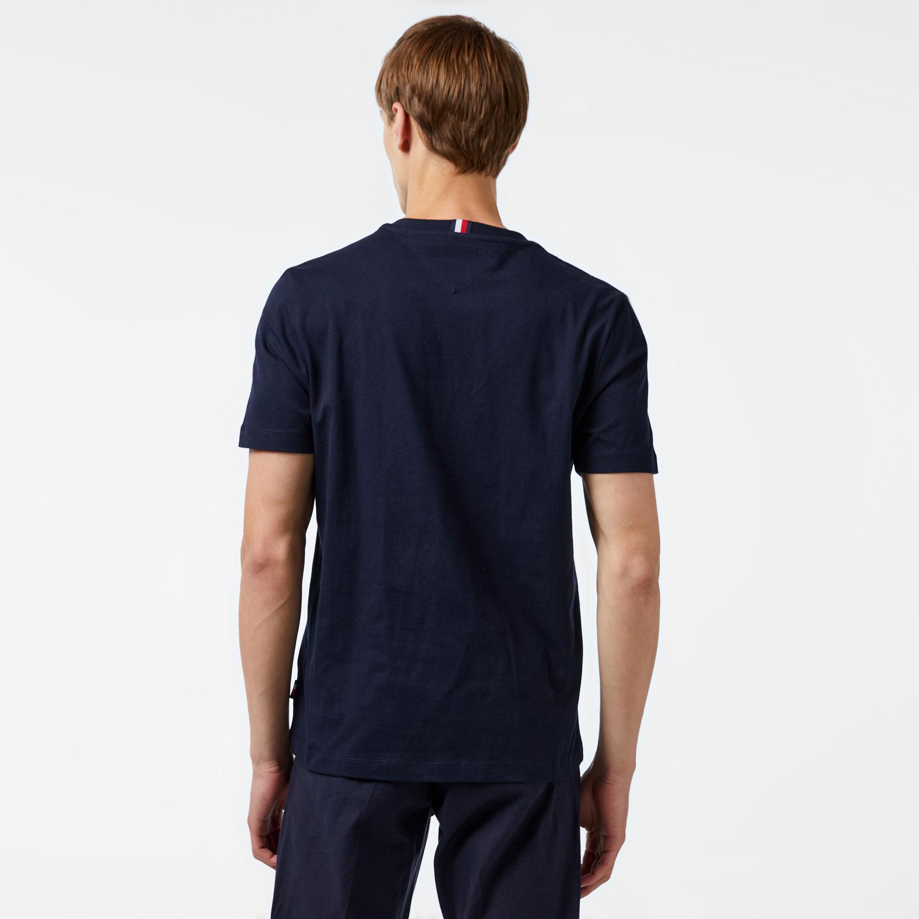 Tommy Hilfiger Erkek Mavi T-Shirt