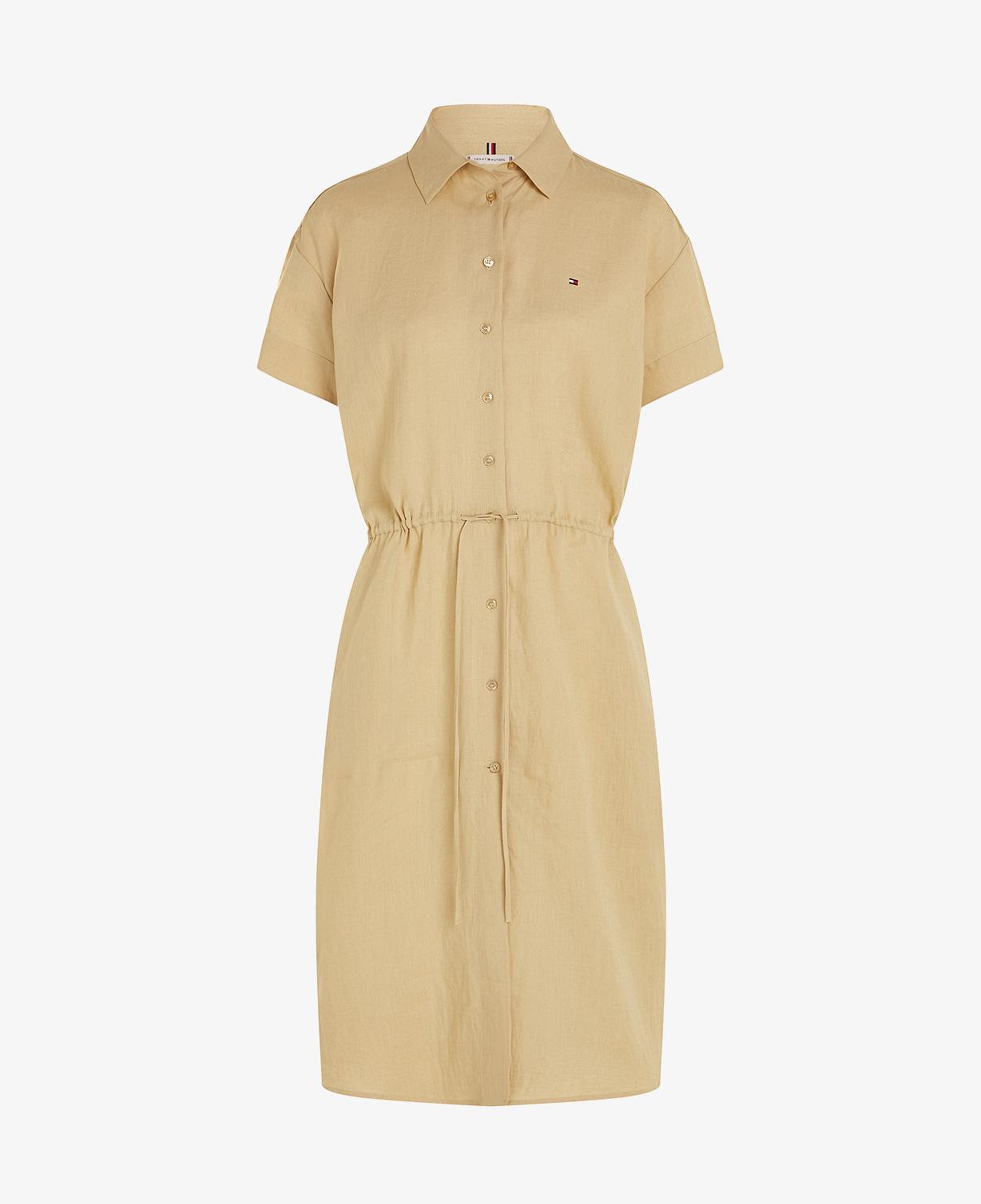 Tommy Hilfiger Midi Kadın Bej Elbise