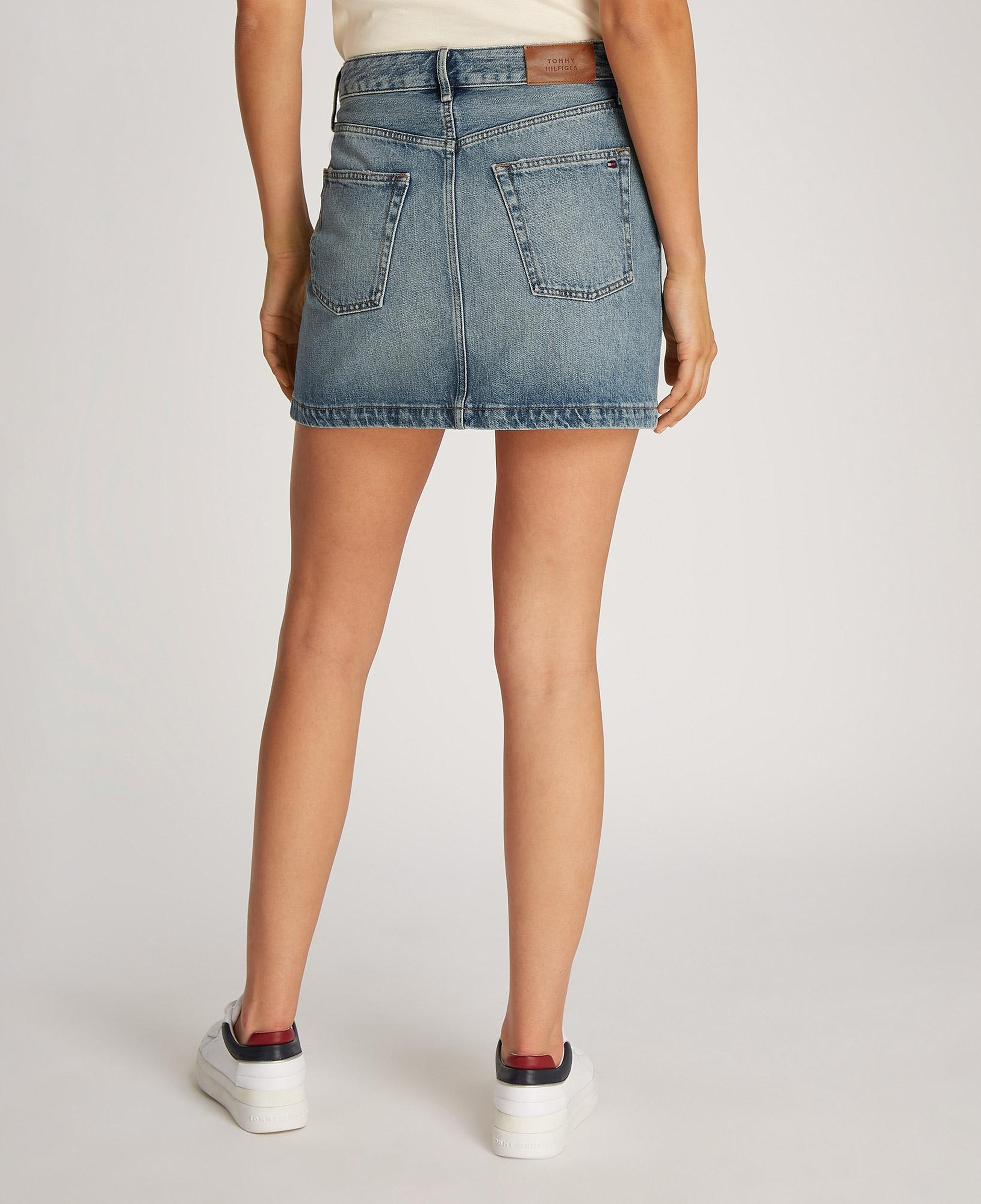 Tommy Hilfiger Denim Mini Sam Kadın Mavi Etek