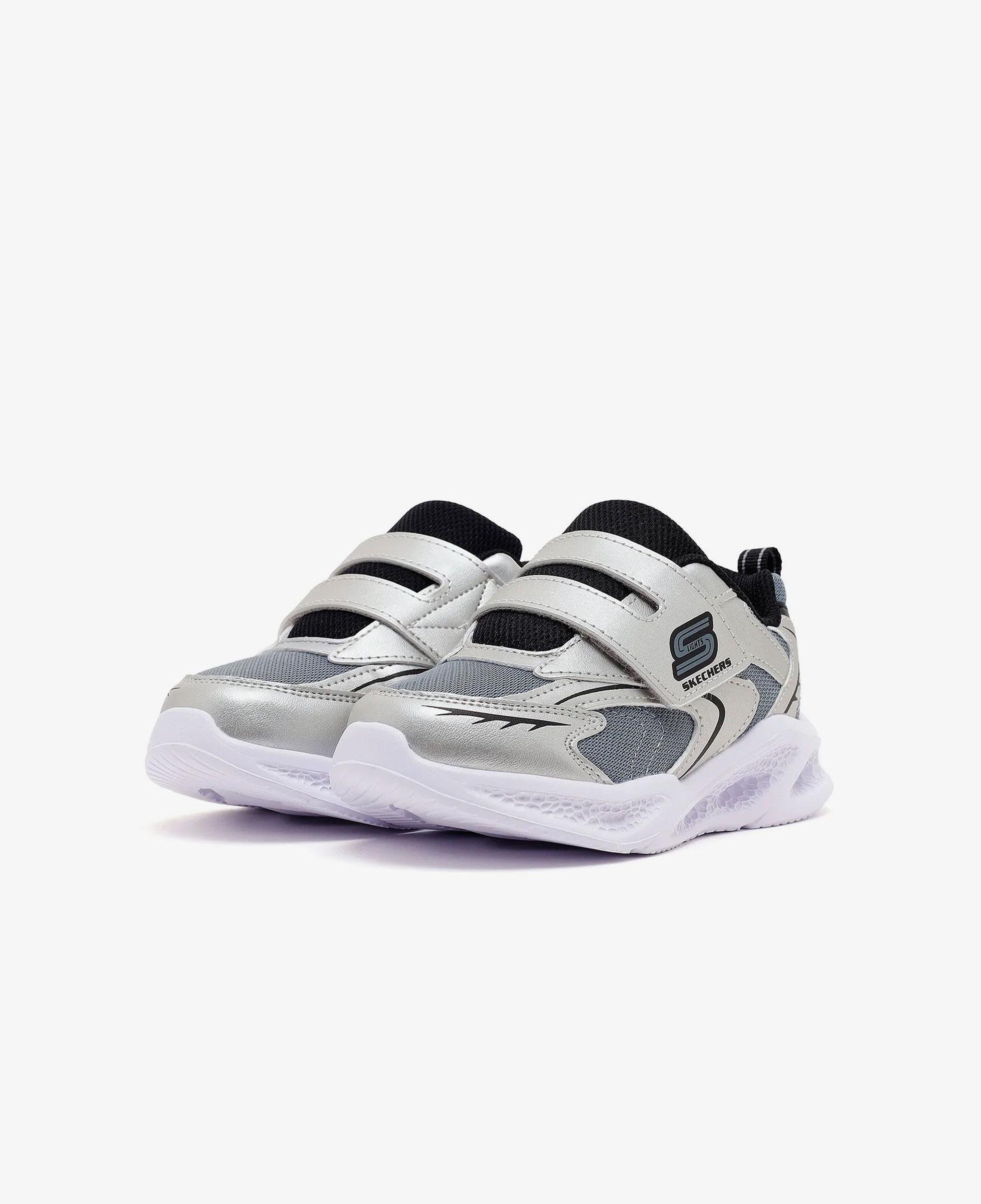 Skechers Meteor Lights Glow Spike Çocuk Gri Spor Ayakkabı