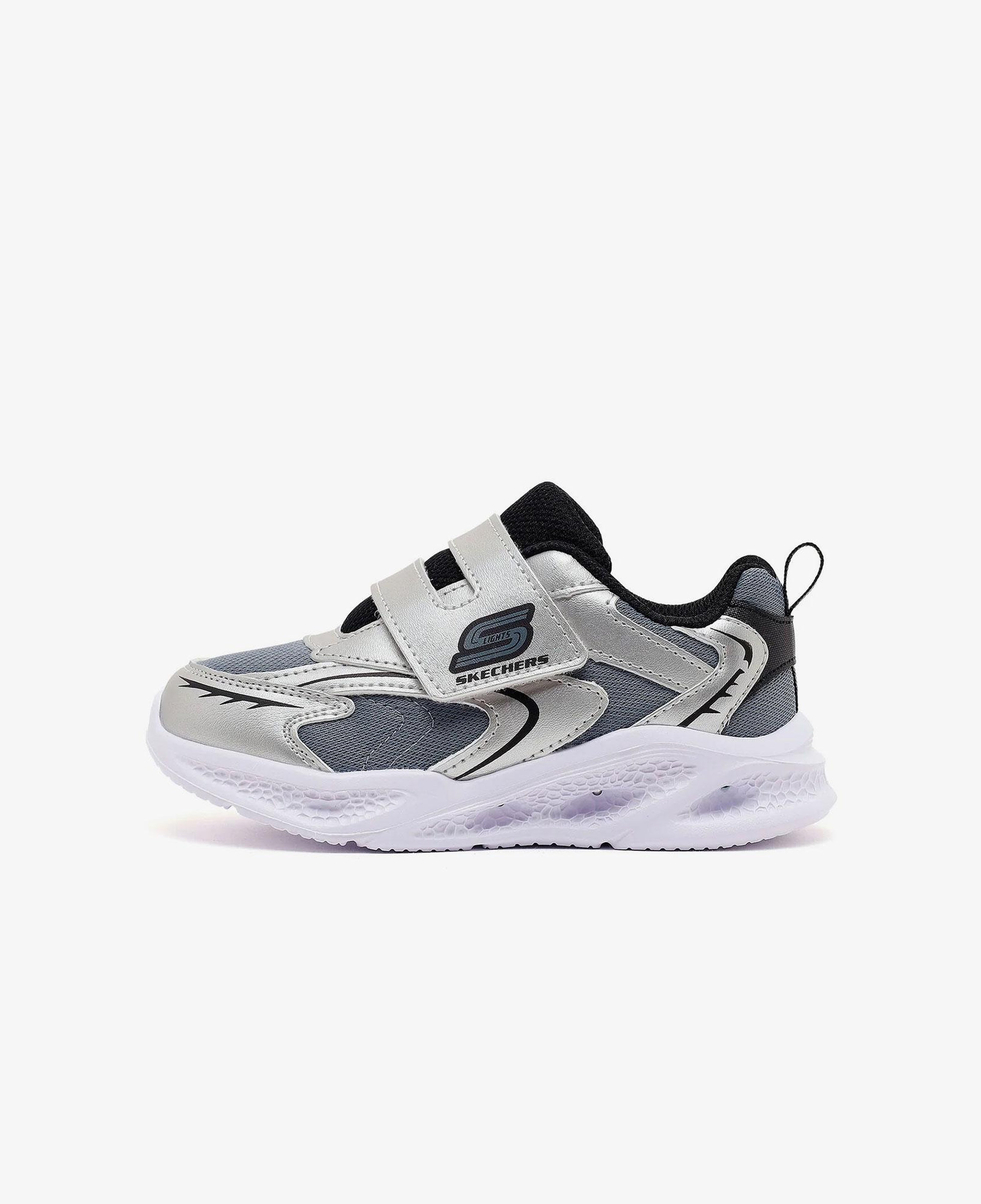 Skechers Meteor Lights Glow Spike Çocuk Gri Spor Ayakkabı