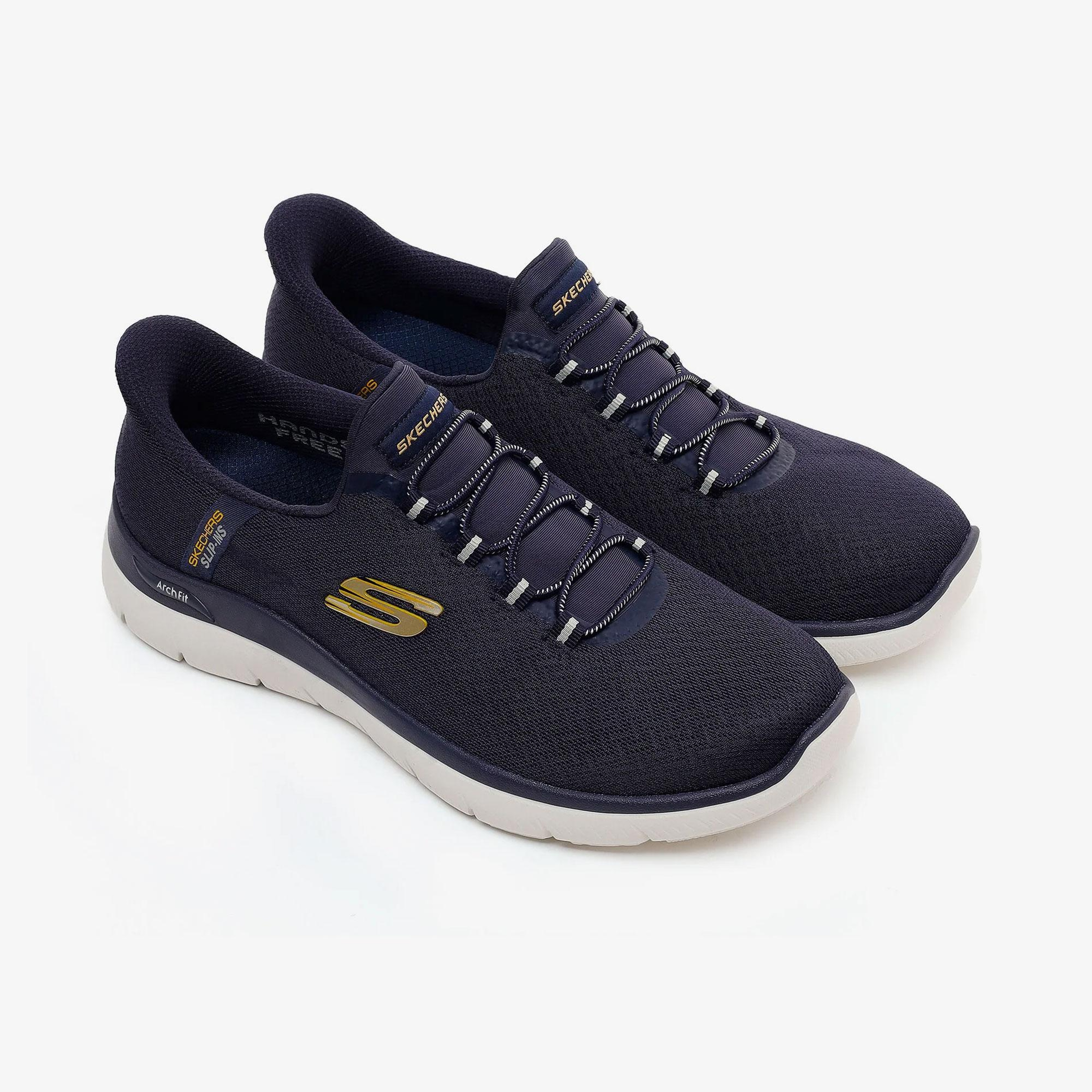 Skechers Arch Fit Summits Erkek Lacivert Spor Ayakkabı